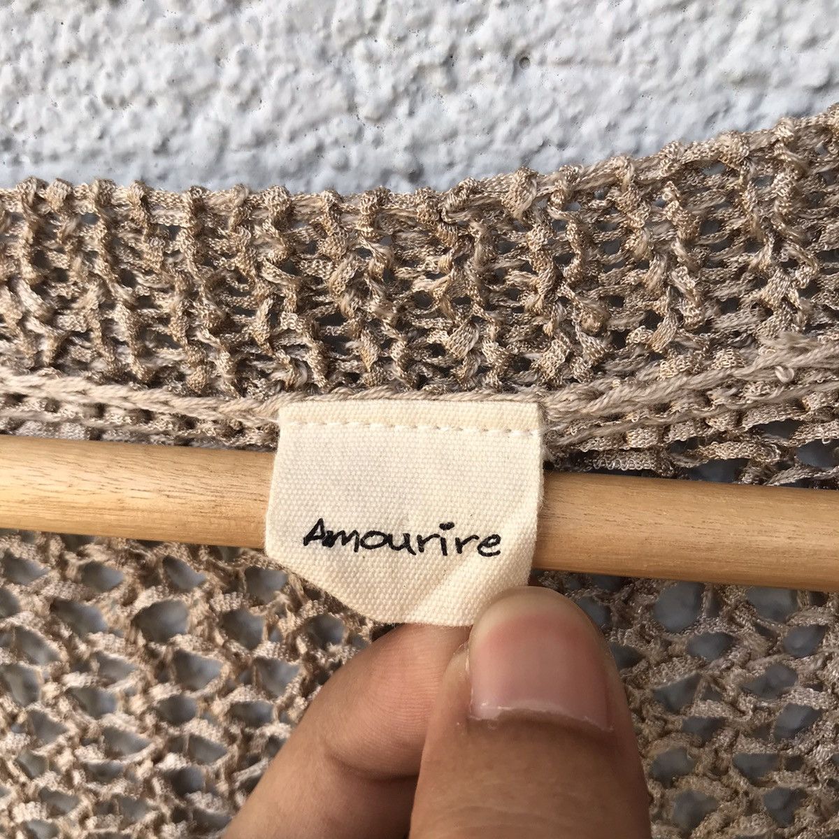Japanese Brand Vintage Amourire Knit Mesh Crop Baggy Knitwear Size US L / EU 52-54 / 3 - 5 Thumbnail