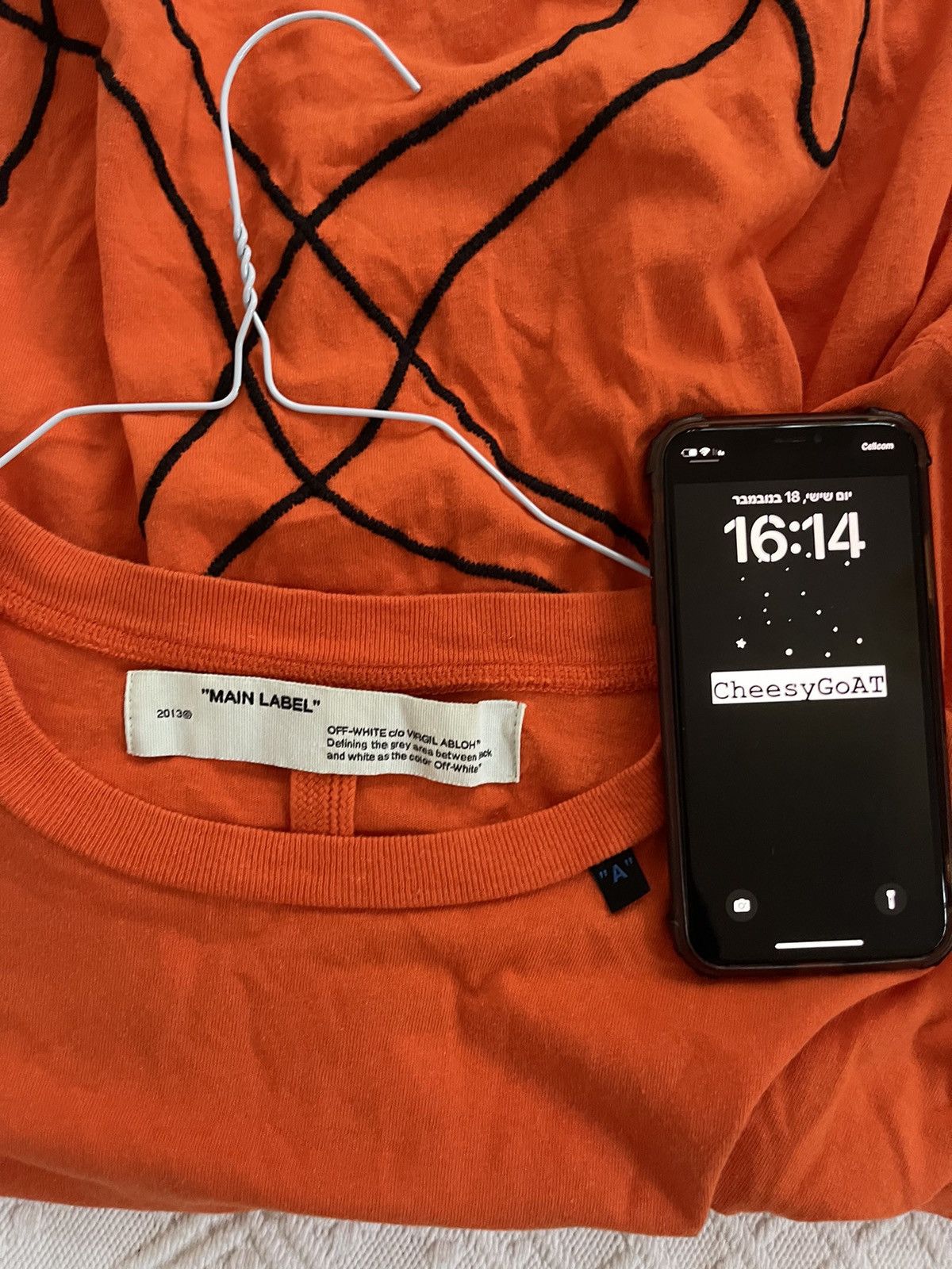 Off-White Off white orange abstract TEE Size US L / EU 52-54 / 3 - 7 Thumbnail