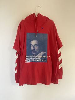 Off white outlet bernini hoodie red