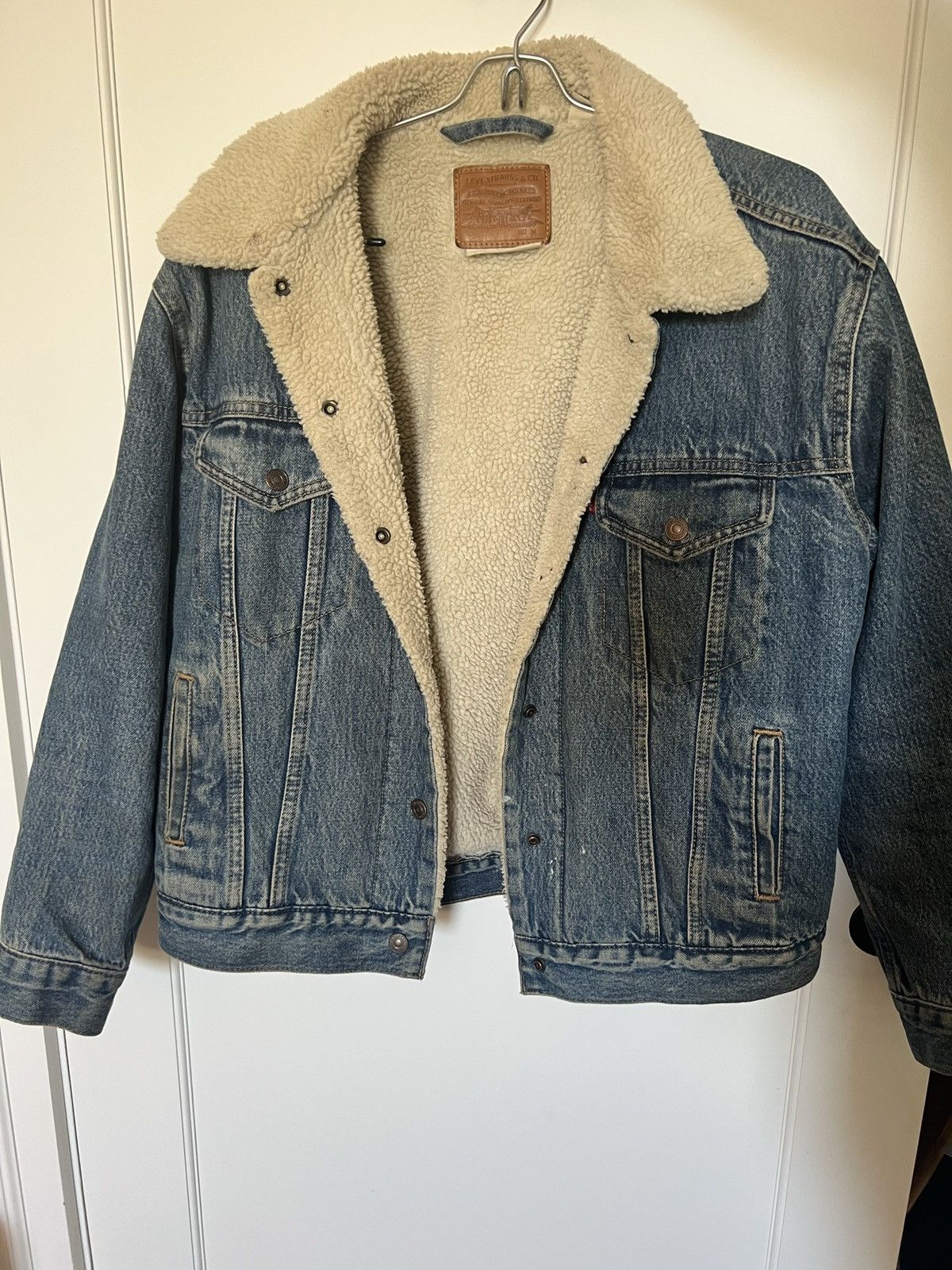 Vintage Denim fleece-lined jacket | Grailed