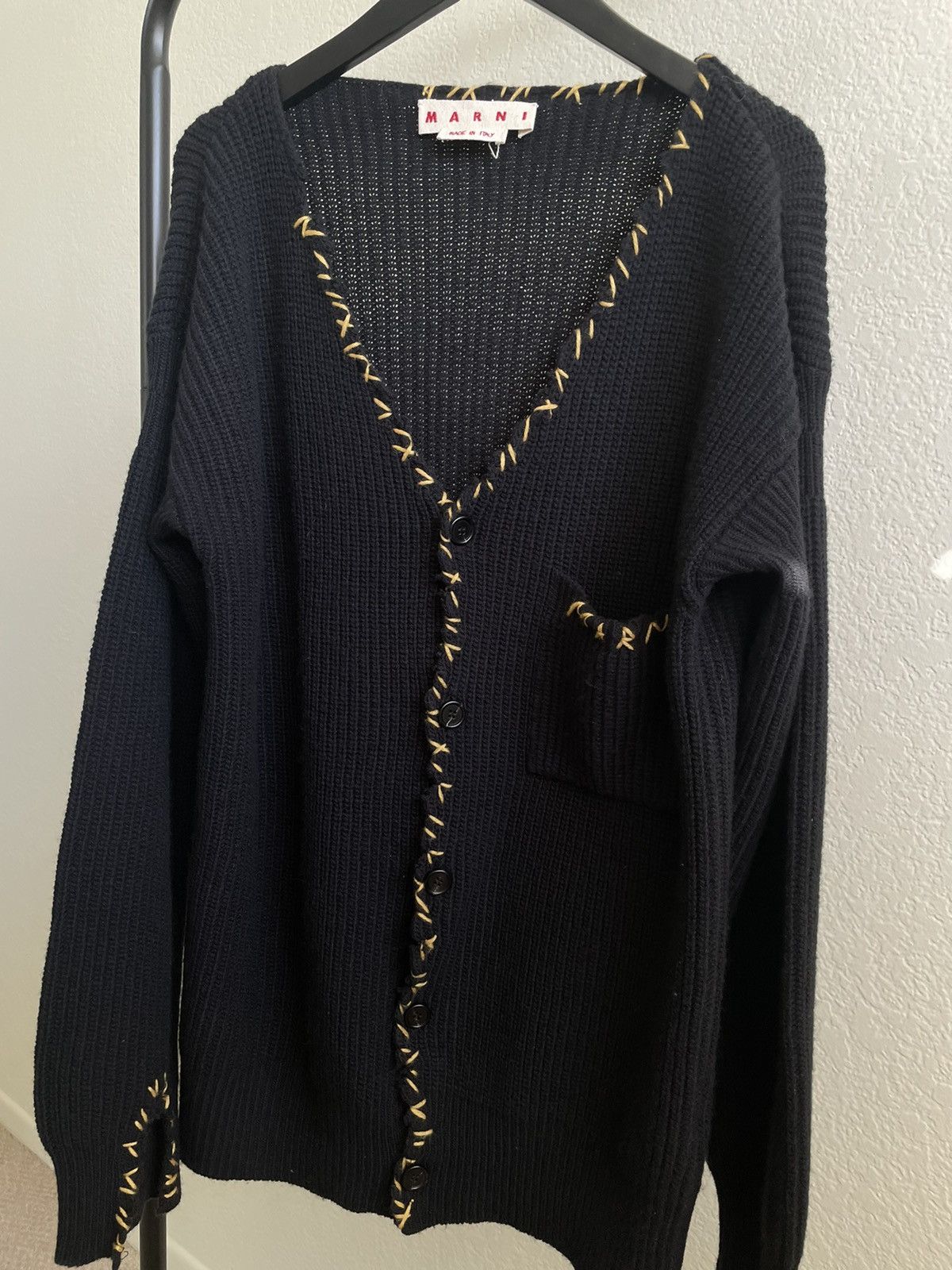 Marni Marni Hand knit logo cardigan Size US M / EU 48-50 / 2 - 4 Thumbnail