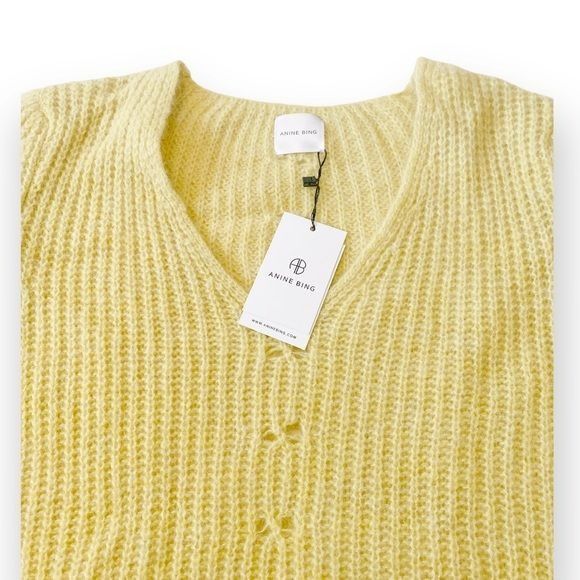 Anine Bing NWT Anine Bing Sunny Ribbed Alpaca-blend Sweater L Size L / US 10 / IT 46 - 3 Thumbnail