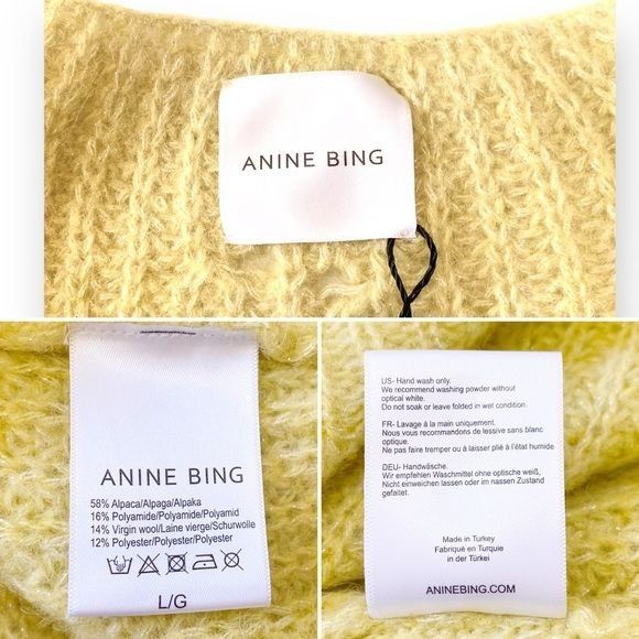 Anine Bing NWT Anine Bing Sunny Ribbed Alpaca-blend Sweater L Size L / US 10 / IT 46 - 8 Thumbnail