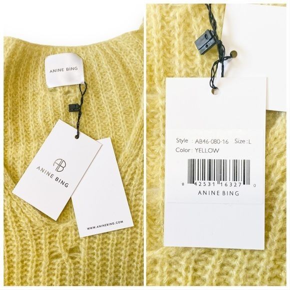 Anine Bing NWT Anine Bing Sunny Ribbed Alpaca-blend Sweater L Size L / US 10 / IT 46 - 11 Thumbnail