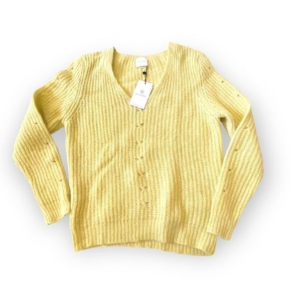 Anine Bing NWT Anine Bing Sunny Ribbed Alpaca-blend Sweater L Size L / US 10 / IT 46 - 1 Thumbnail