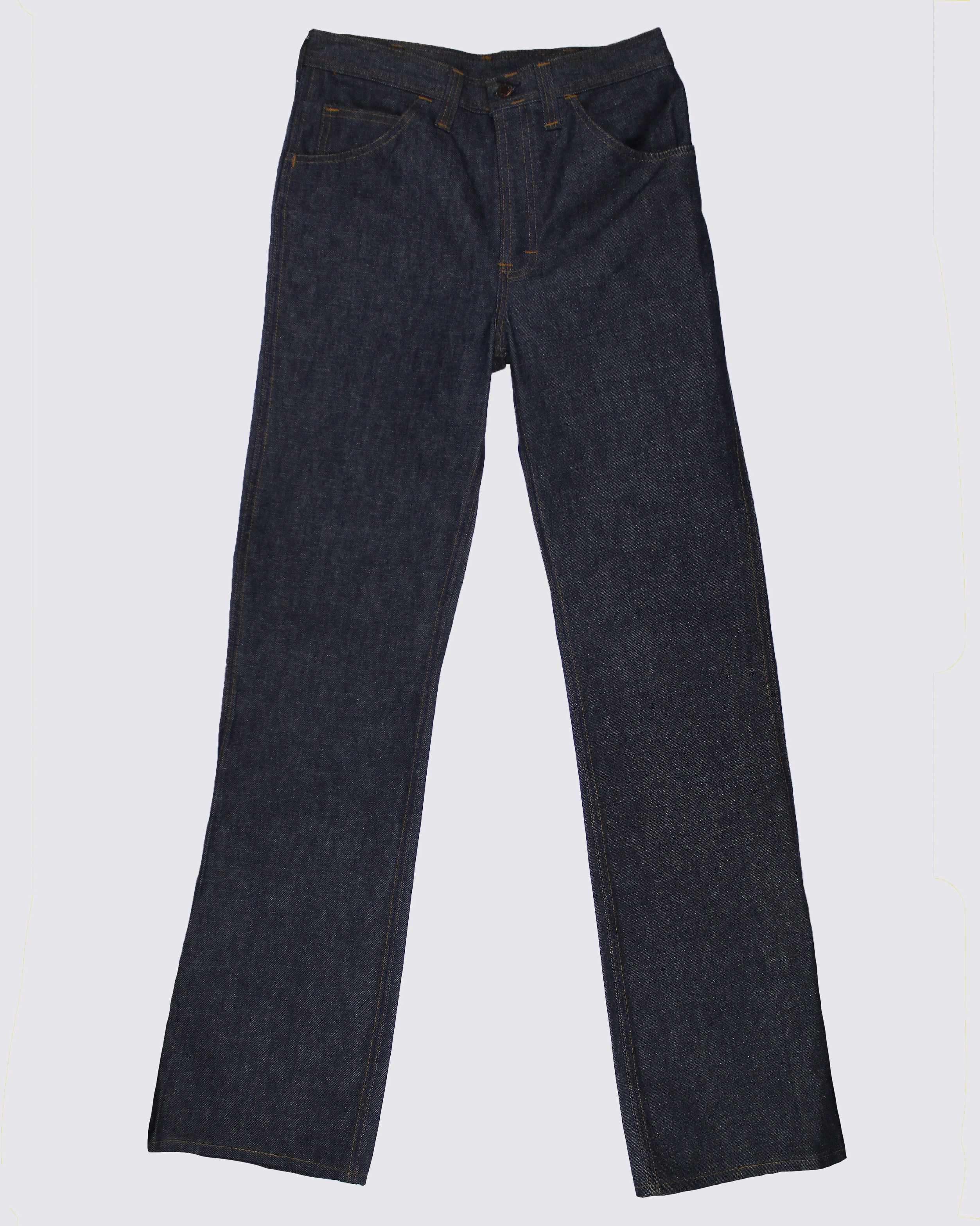 Vintage NOS 70s 80s FRONTIER dark wash bootcut denim jeans DS Size US 30 / EU 46 - 2 Thumbnail