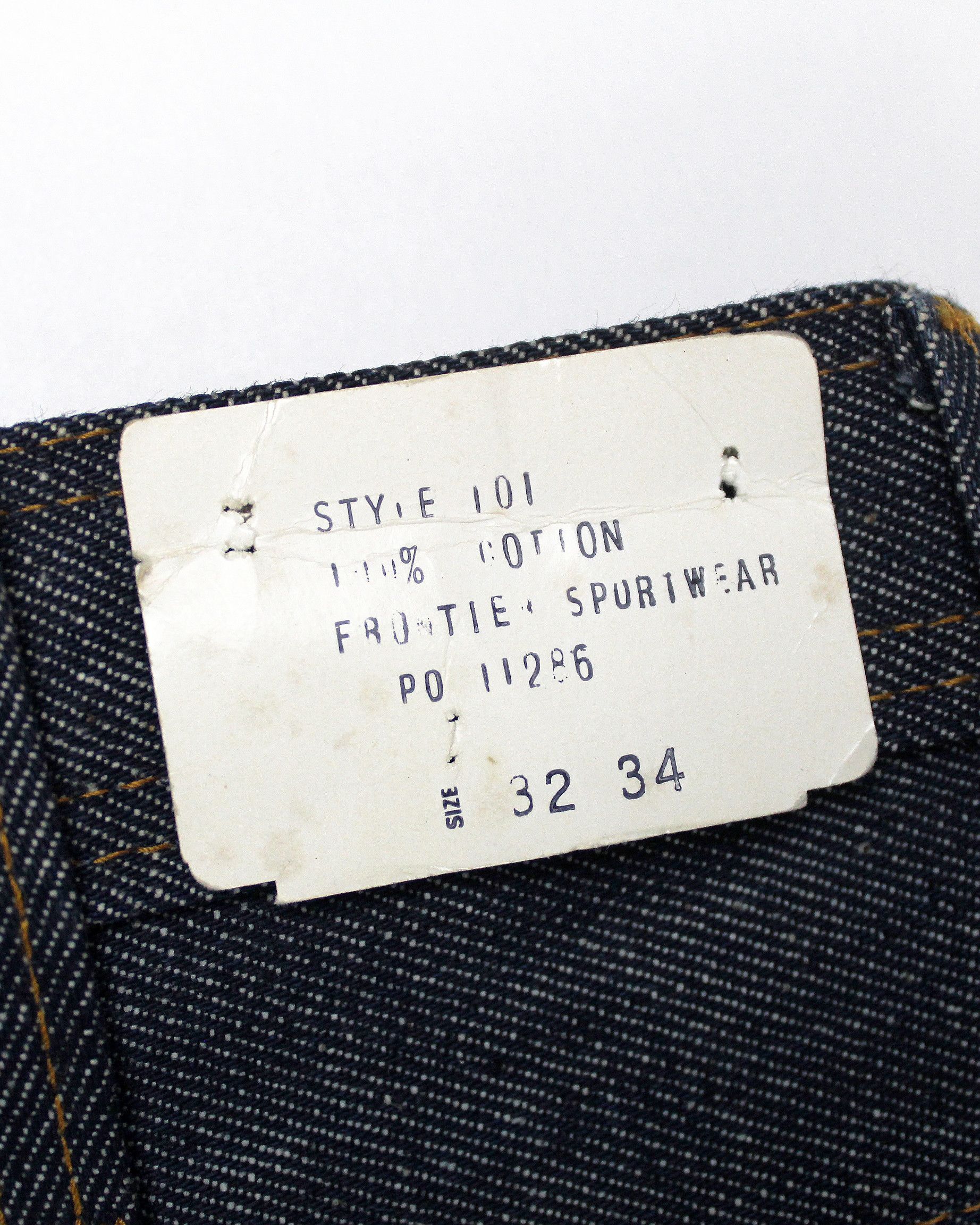 Vintage NOS 70s 80s FRONTIER dark wash bootcut denim jeans DS Size 30" / US 8 / IT 44 - 10 Thumbnail