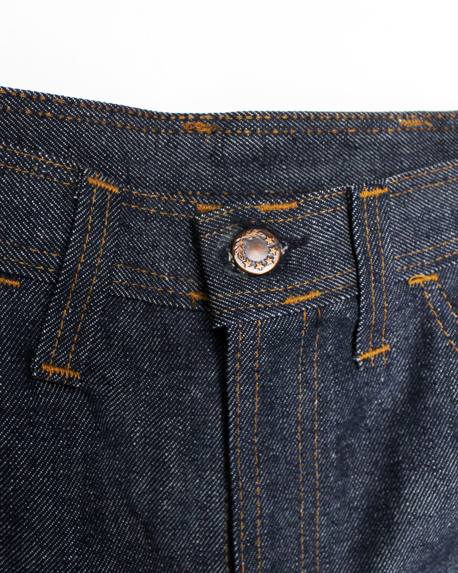 Vintage NOS 70s 80s FRONTIER dark wash bootcut denim jeans DS Size 30" / US 8 / IT 44 - 4 Thumbnail
