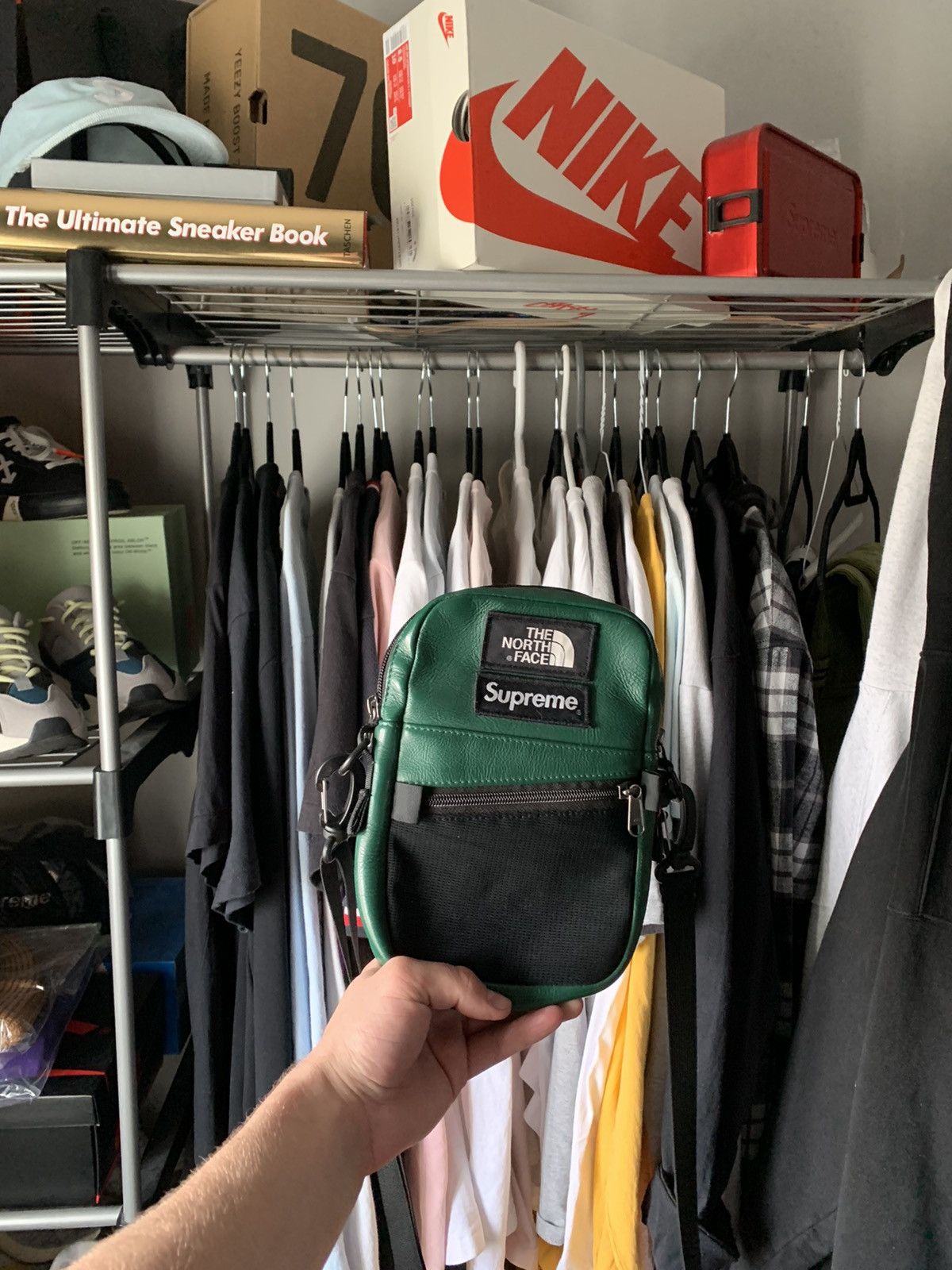 Supreme Supreme x The North Face leather Shoulder bag Grailed
