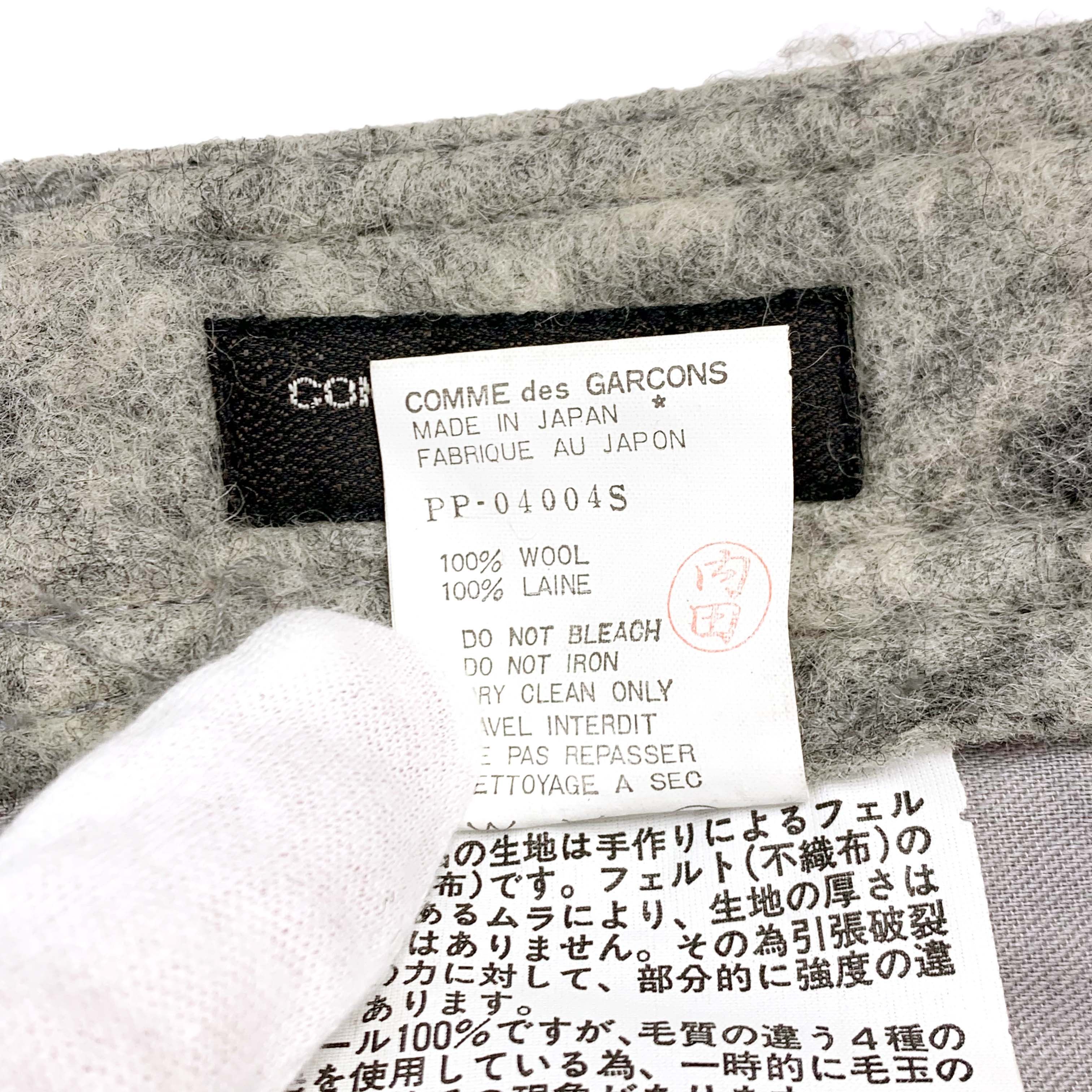 Comme des Garcons × Comme des Garcons Homme × Comme des Garcons Homme Plus AW95 Numbered Oversized Pressed Wool Felt Set Size 52R - 14 Thumbnail