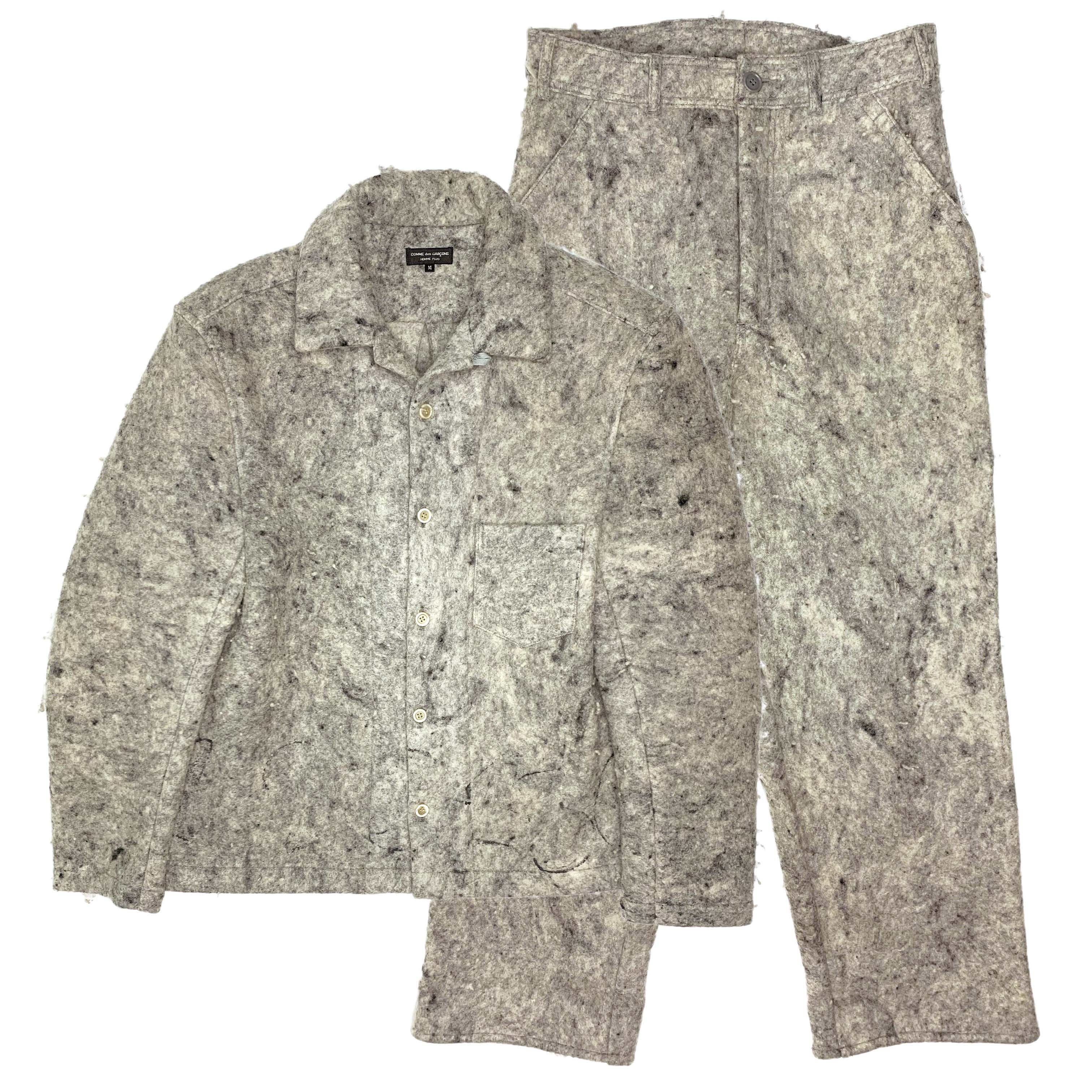 Comme des Garcons × Comme des Garcons Homme × Comme des Garcons Homme Plus AW95 Numbered Oversized Pressed Wool Felt Set Size 52R - 1 Thumbnail