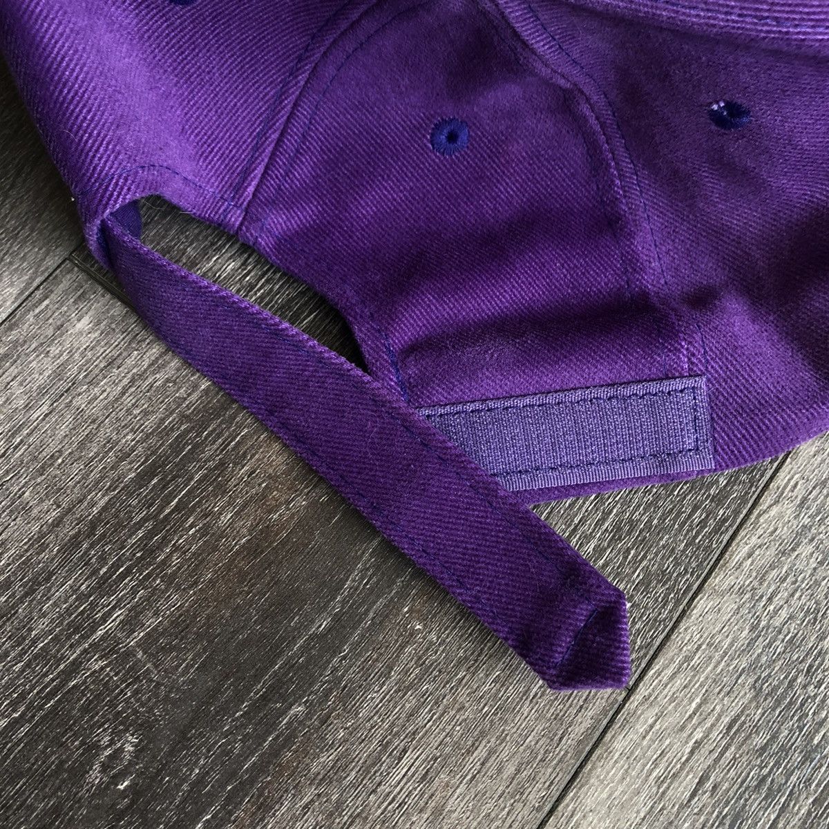 Vintage Vintage 1990s Breckenridge Ski Resort Purple Black Logo Hat Size ONE SIZE - 4 Thumbnail
