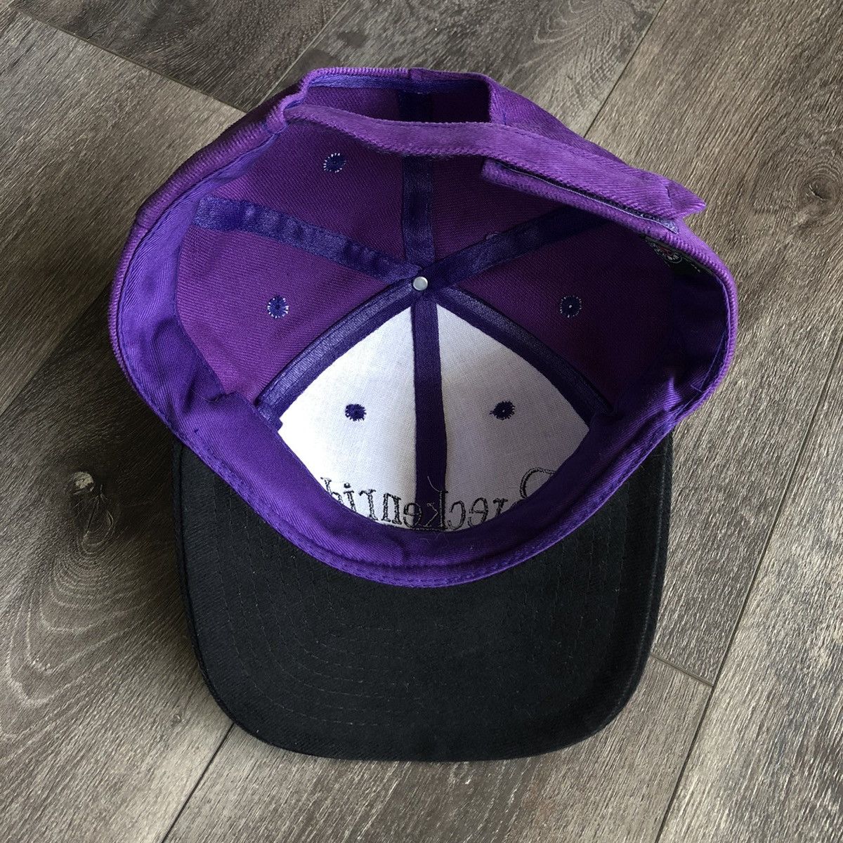 Vintage Vintage 1990s Breckenridge Ski Resort Purple Black Logo Hat Size ONE SIZE - 3 Thumbnail