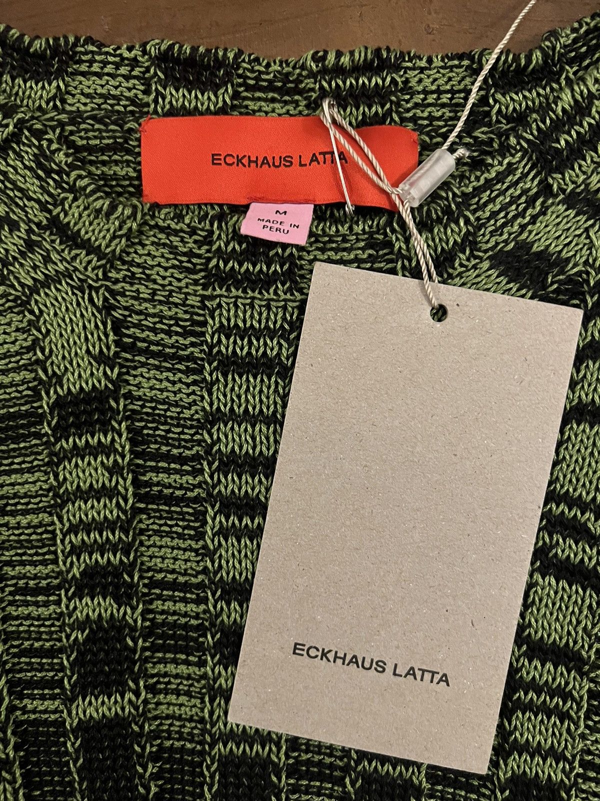 Eckhaus Latta unisex Green Cotton Sweater