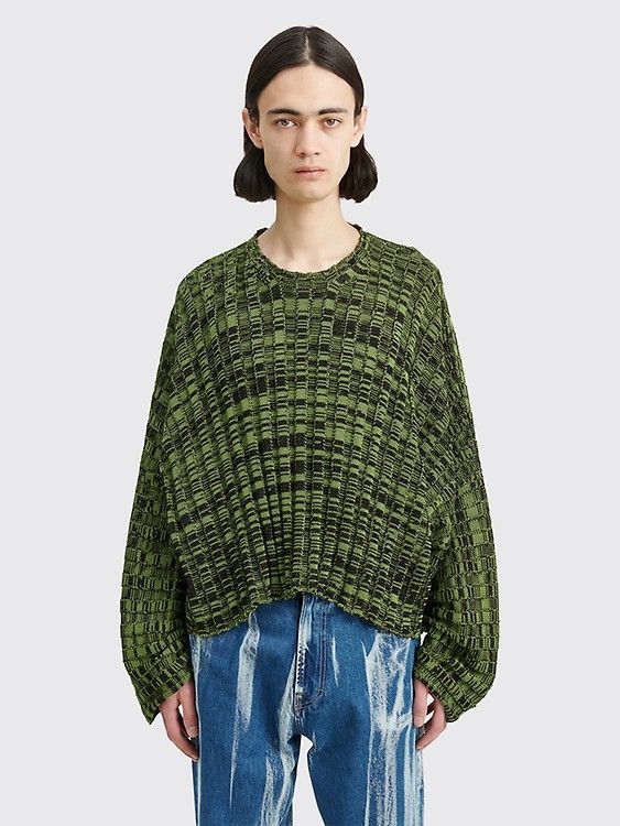 Eckhaus Latta unisex Green Cotton Sweater