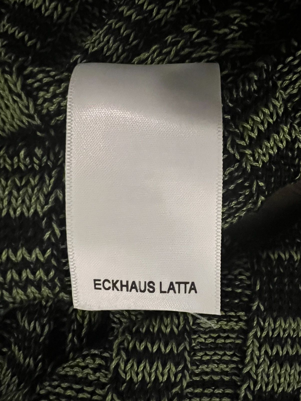 Eckhaus Latta unisex Green Cotton Sweater