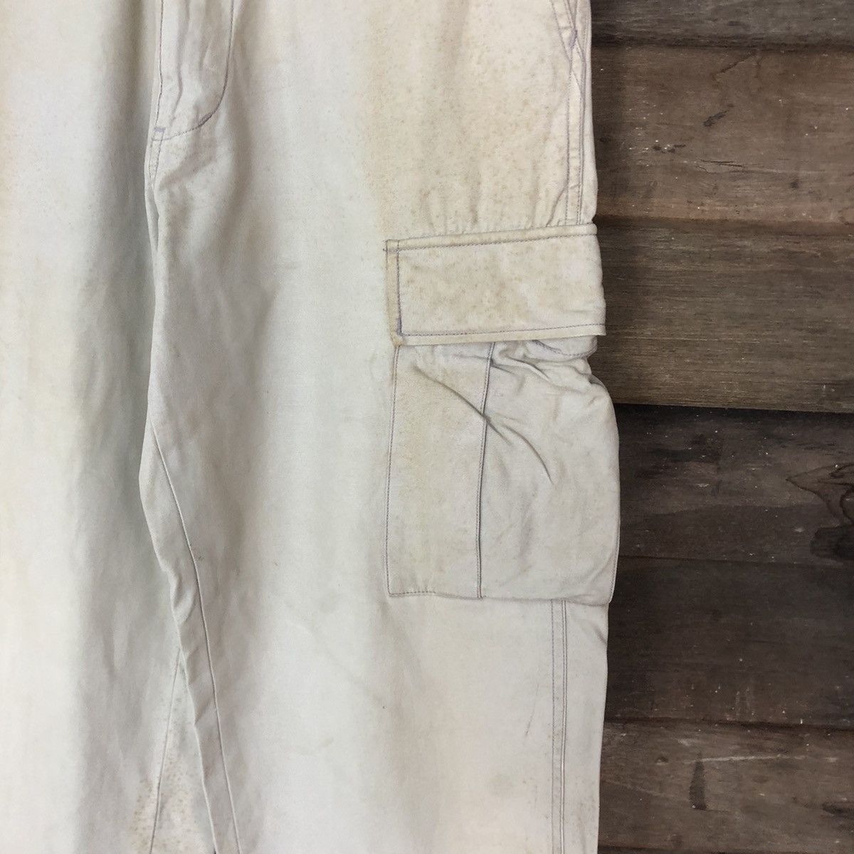 Japanese Brand Japanese Brand dirty utility Brown Cargo Pants #4615 Size US 31 - 7 Thumbnail