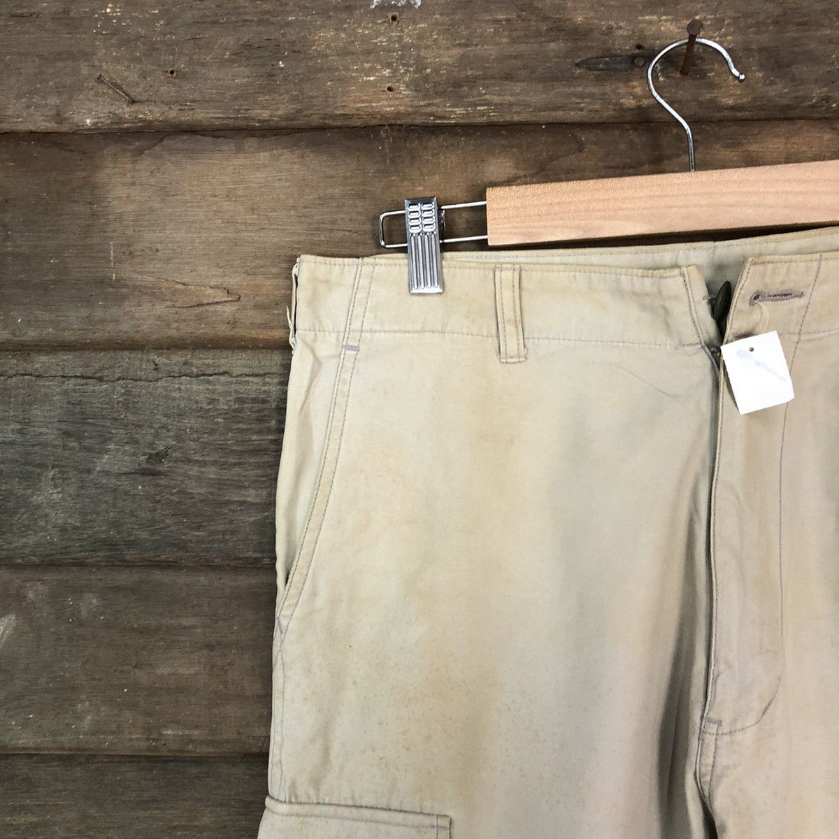 Japanese Brand Japanese Brand dirty utility Brown Cargo Pants #4615 Size US 31 - 4 Thumbnail
