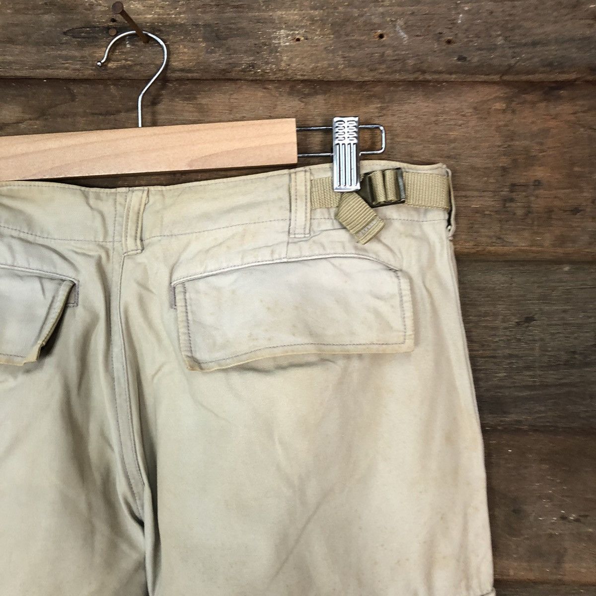 Japanese Brand Japanese Brand dirty utility Brown Cargo Pants #4615 Size US 31 - 15 Thumbnail