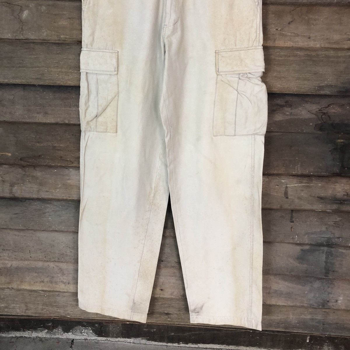 Japanese Brand Japanese Brand dirty utility Brown Cargo Pants #4615 Size US 31 - 3 Thumbnail