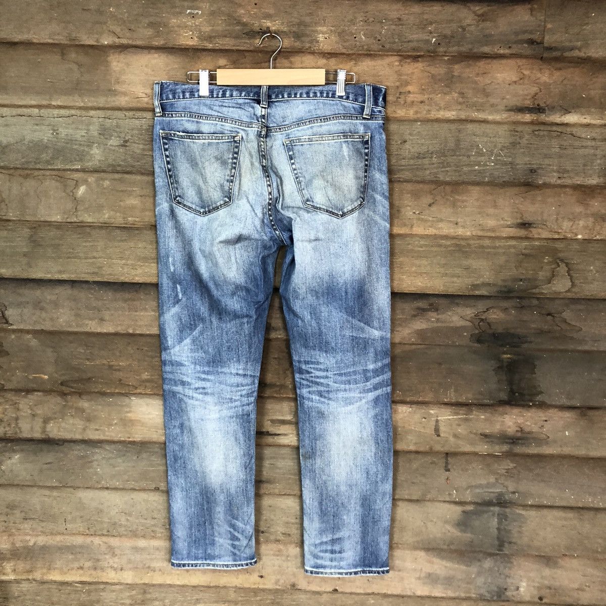 Uniqlo Uniqlo japan ripped distressed patchwork denim Pants #4607 Size US 32 / EU 48 - 11 Thumbnail