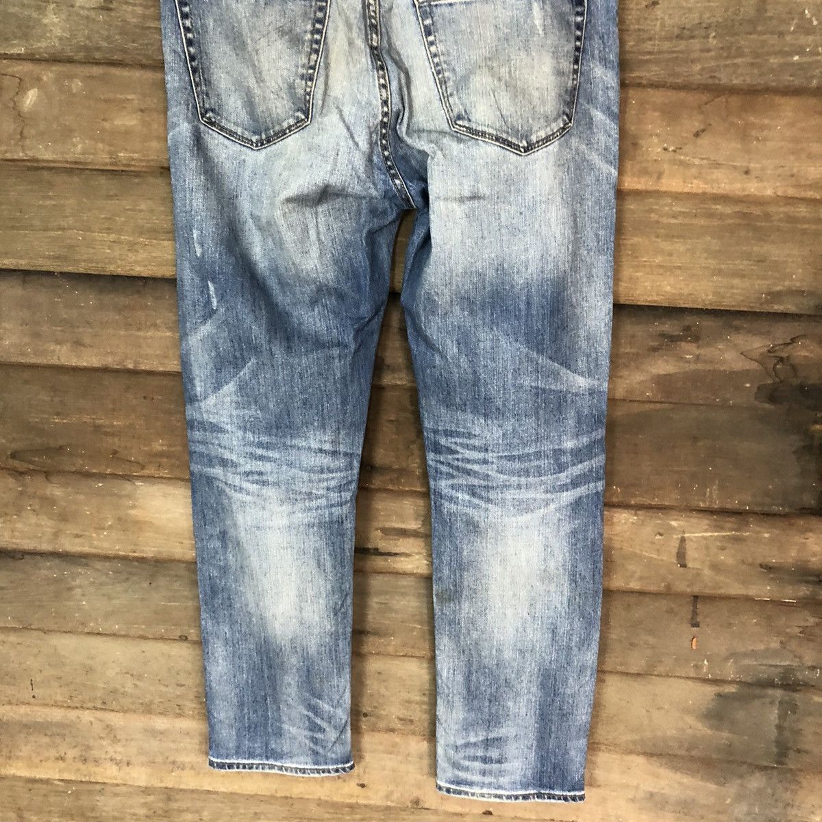 Uniqlo Uniqlo japan ripped distressed patchwork denim Pants #4607 Size US 32 / EU 48 - 13 Thumbnail