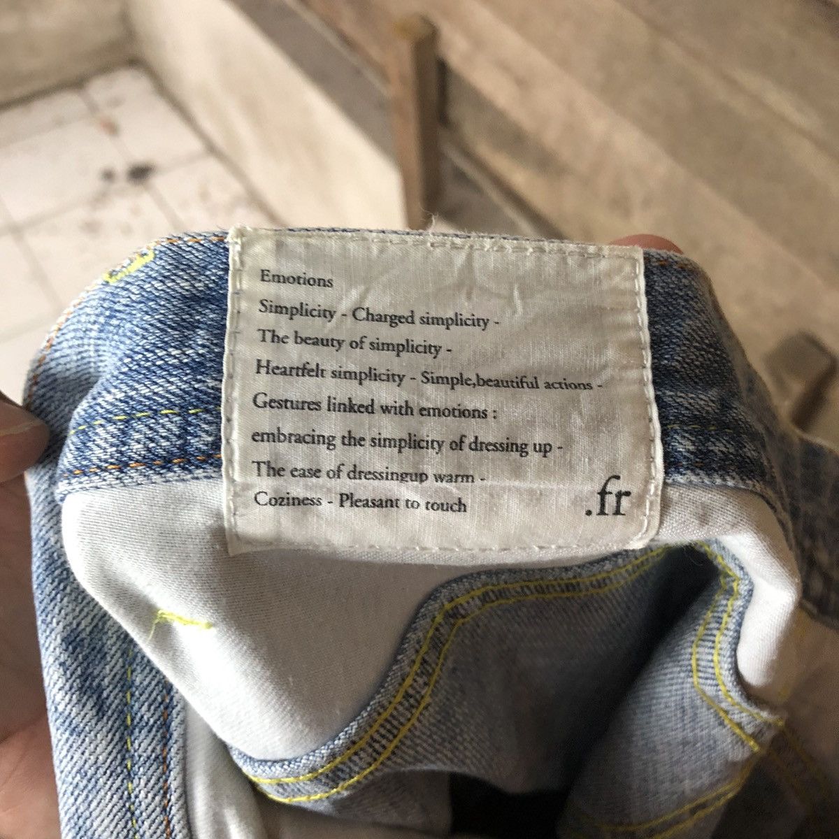 Vintage FR Blue distressed Denim Pants #4608 Size US 29 - 17 Thumbnail