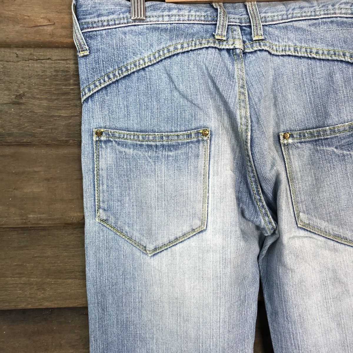 Vintage FR Blue distressed Denim Pants #4608 Size US 29 - 13 Thumbnail