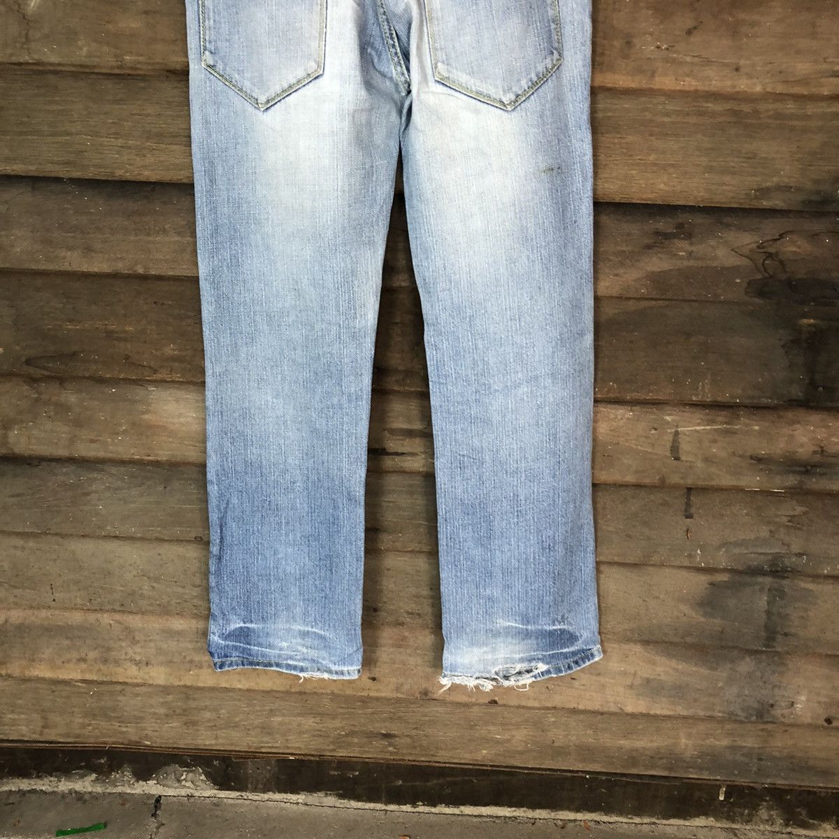 Vintage FR Blue distressed Denim Pants #4608 Size US 29 - 12 Thumbnail