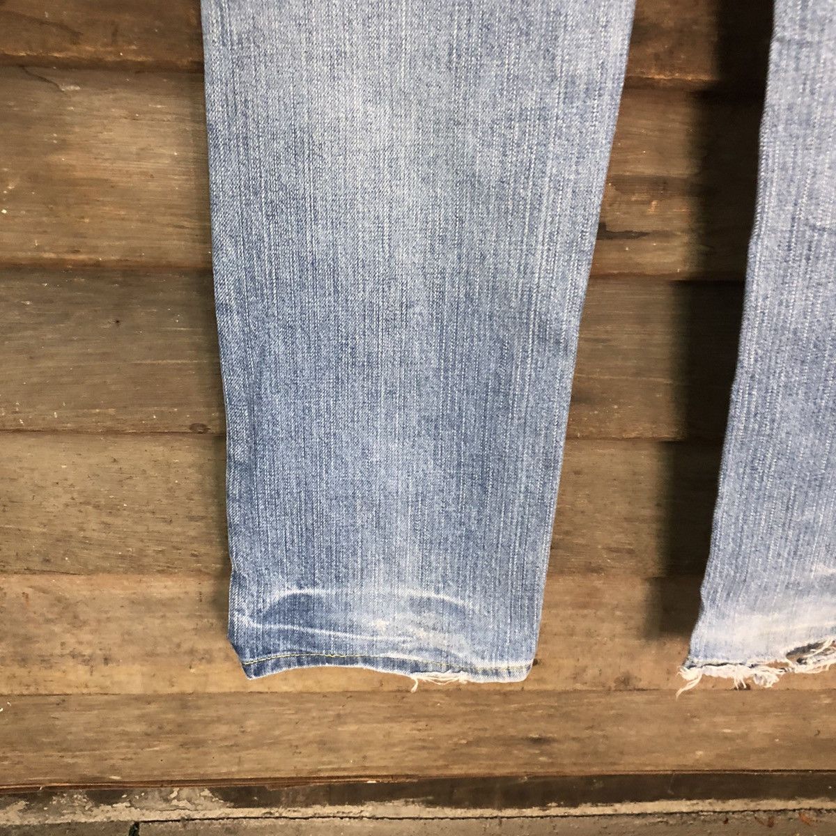 Vintage FR Blue distressed Denim Pants #4608 Size US 29 - 15 Thumbnail