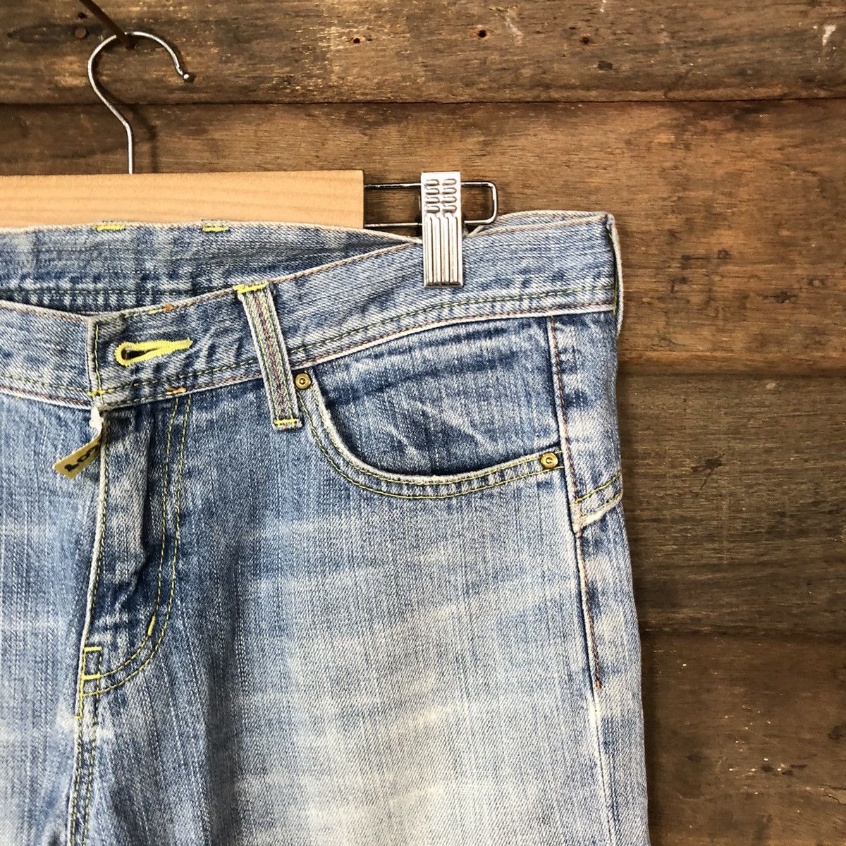Vintage FR Blue distressed Denim Pants #4608 Size US 29 - 5 Thumbnail