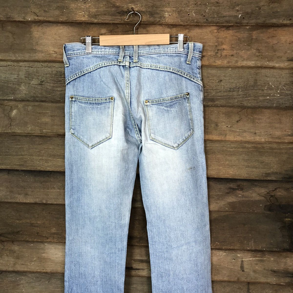 Vintage FR Blue distressed Denim Pants #4608 Size US 29 - 11 Thumbnail
