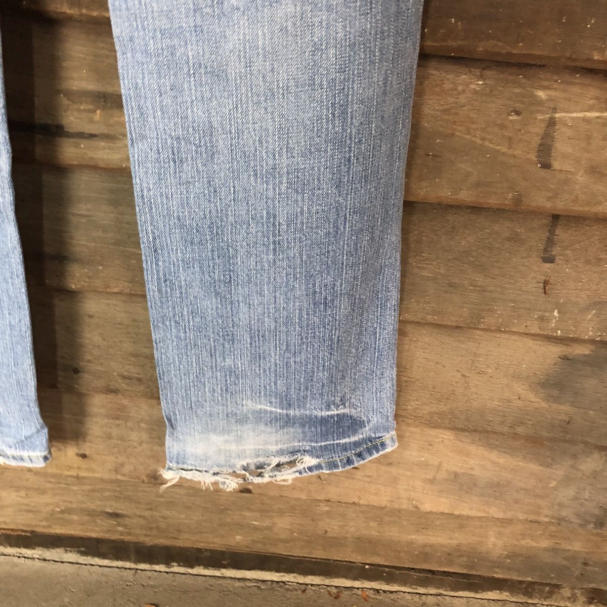 Vintage FR Blue distressed Denim Pants #4608 Size US 29 - 16 Thumbnail