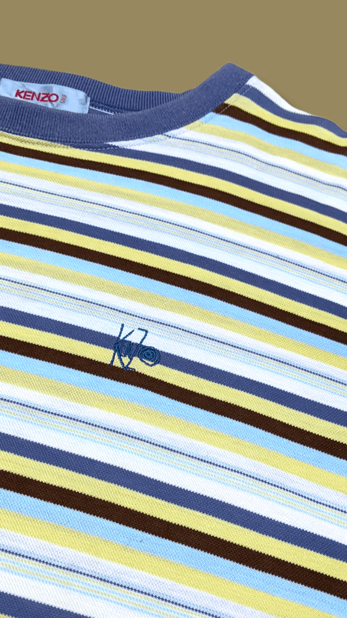 Designer × Kenzo × Vintage Vintage 90s Kenzo Golf Striped T shirt Size US M / EU 48-50 / 2 - 4 Thumbnail