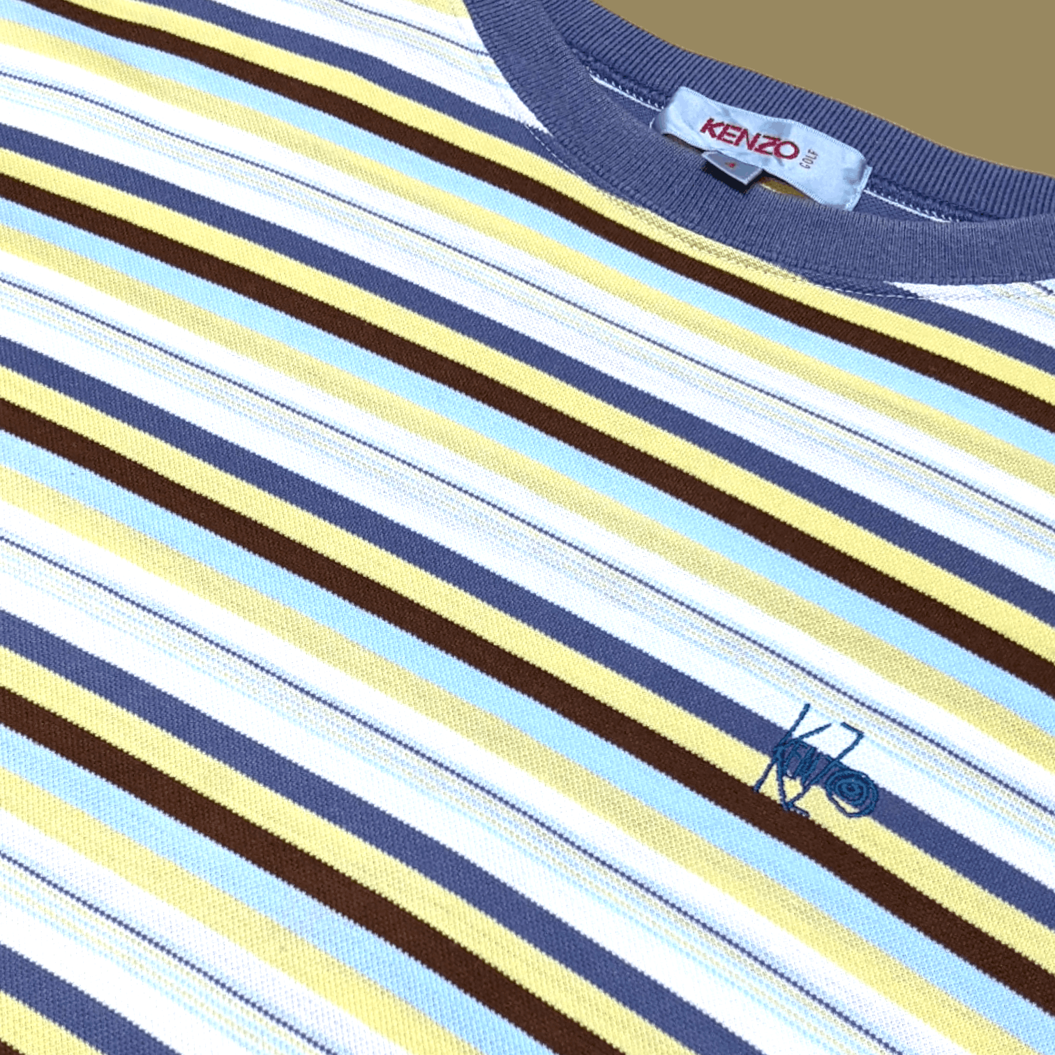 Designer × Kenzo × Vintage Vintage 90s Kenzo Golf Striped T shirt Size US M / EU 48-50 / 2 - 7 Thumbnail