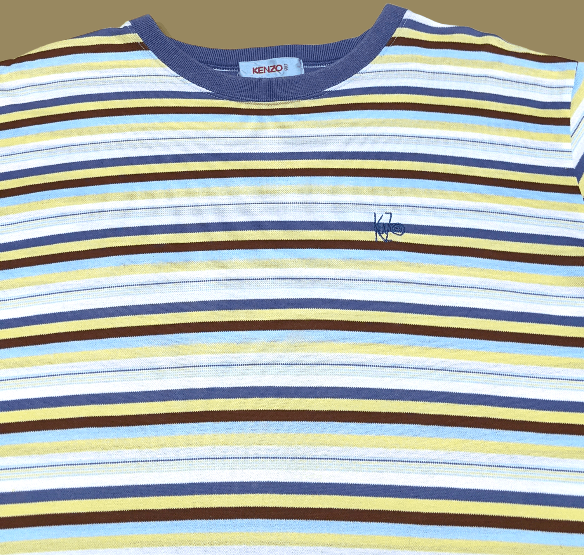 Designer × Kenzo × Vintage Vintage 90s Kenzo Golf Striped T shirt Size US M / EU 48-50 / 2 - 3 Thumbnail
