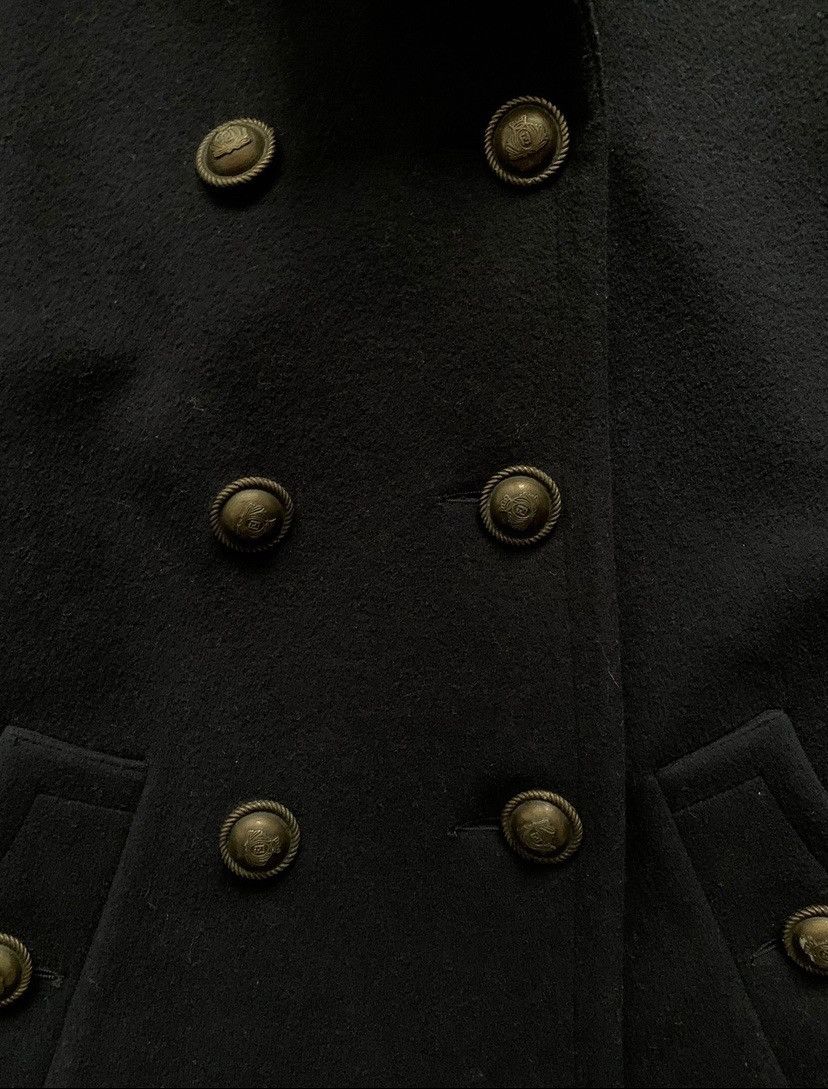 Fendi Fendi Vintage Double Breasted Long Wool Navy Heavy Coat Size M / US 6-8 / IT 42-44 - 4 Thumbnail