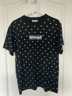 Supreme x COMME DES GARCONS SHIRT Polka Dot Box Logo Tee Size S