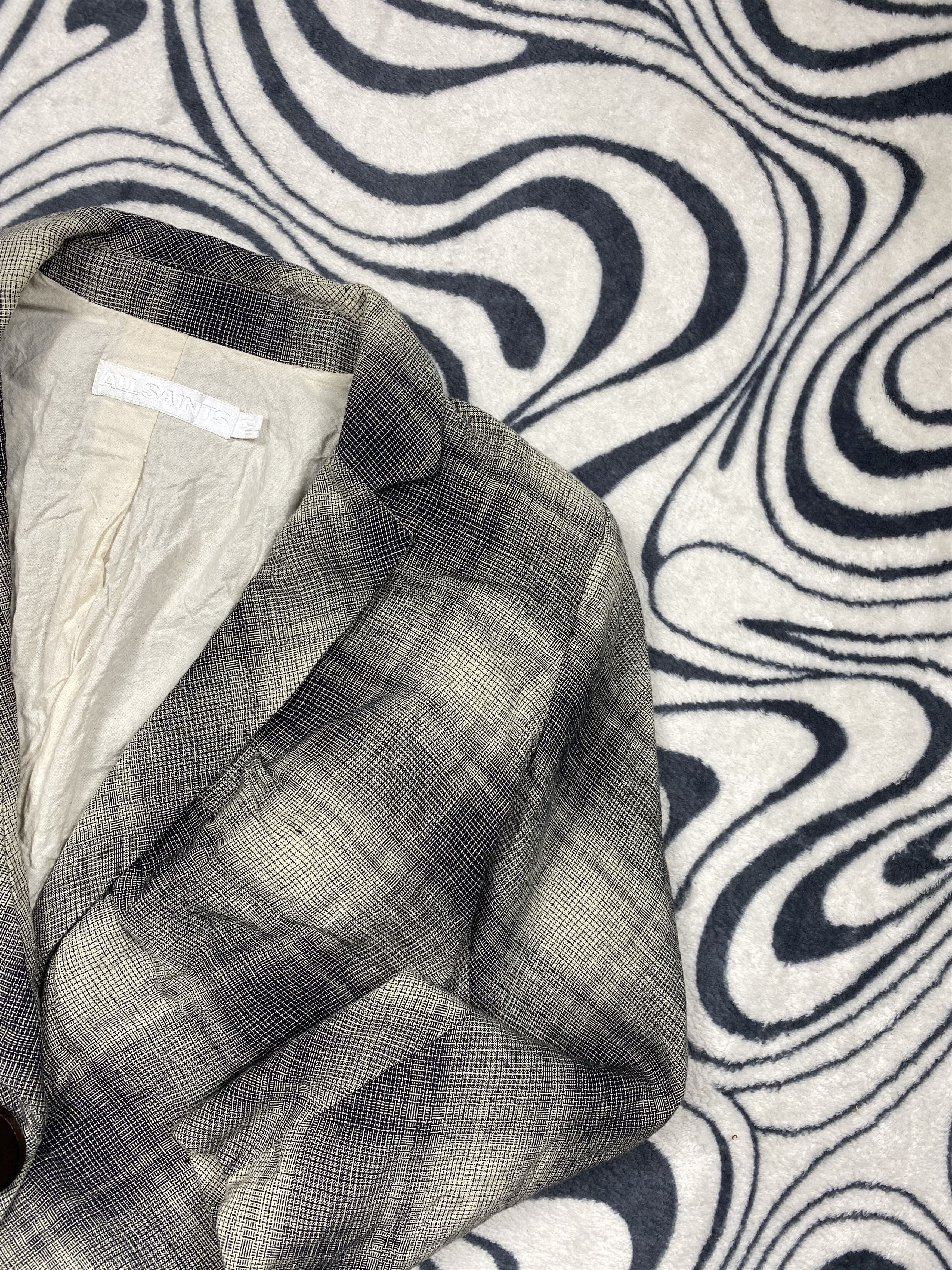 Allsaints × Vintage AllSaints WMNS Linen Blazer Jacket Ladies Size M / US 6-8 / IT 42-44 - 2 Thumbnail
