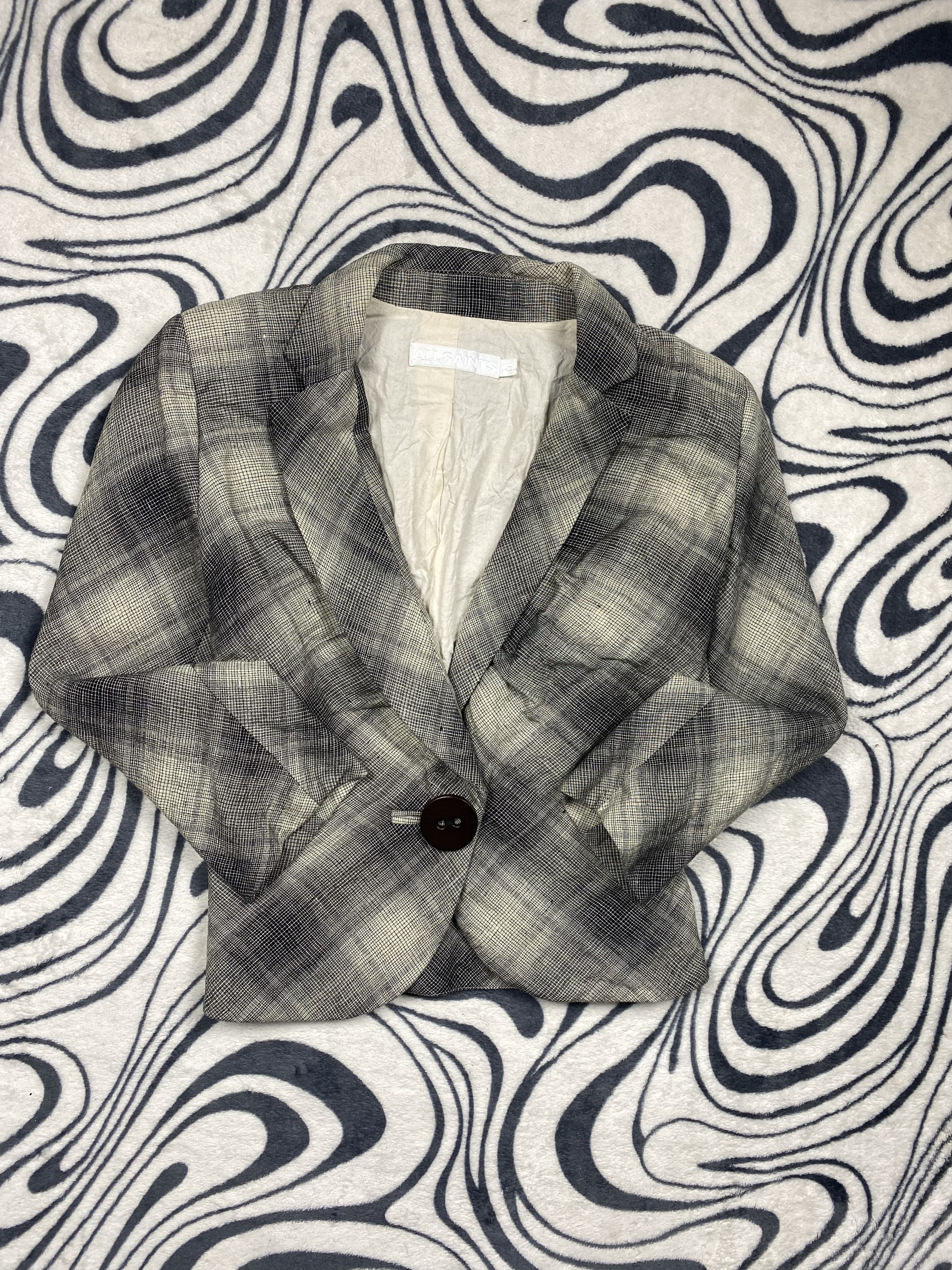 Allsaints × Vintage AllSaints WMNS Linen Blazer Jacket Ladies Size M / US 6-8 / IT 42-44 - 1 Thumbnail