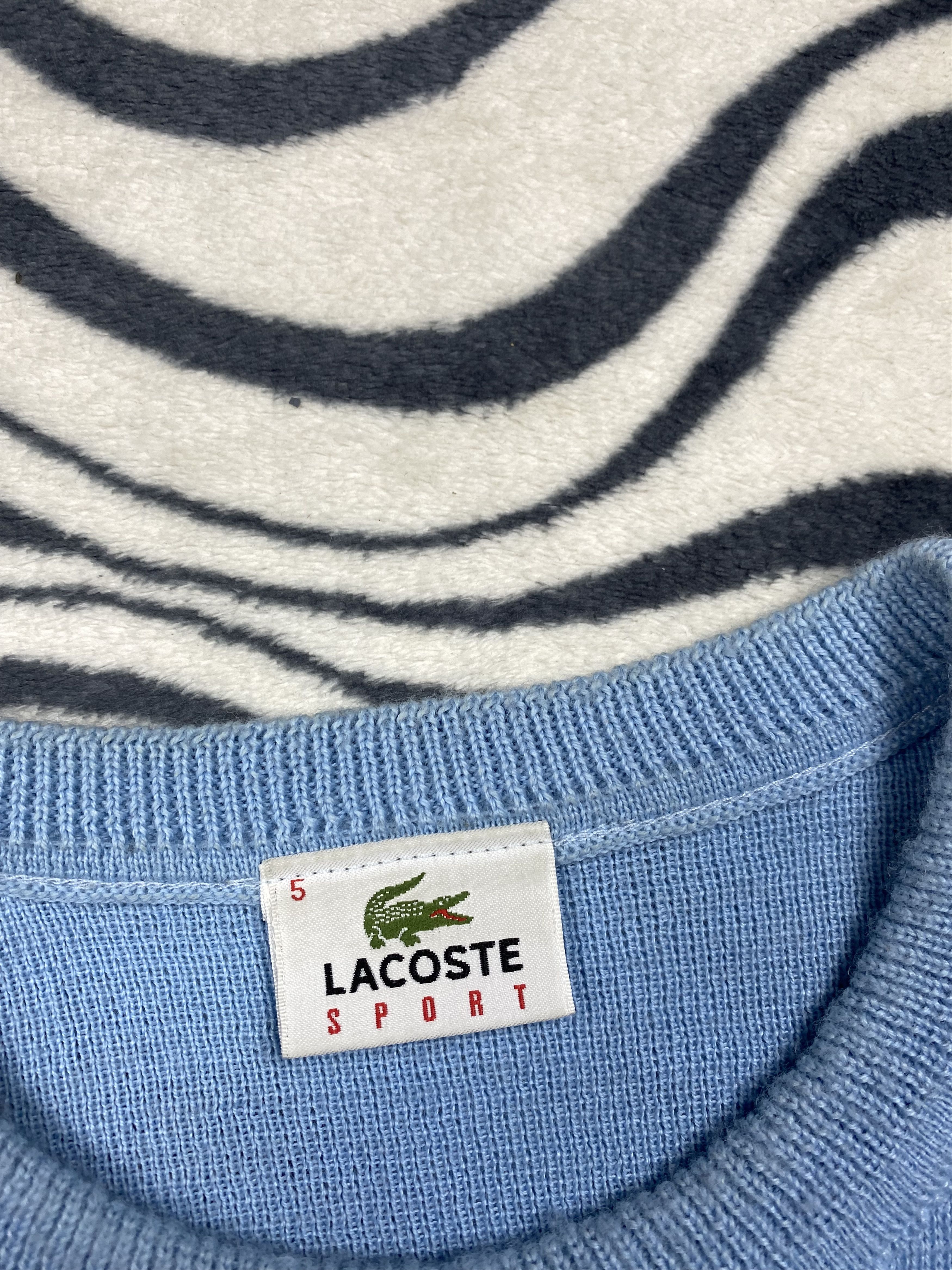 Lacoste × Vintage Lacoste Vintage Mens Wool Knit Sweater Knitwear Size US L / EU 52-54 / 3 - 5 Thumbnail