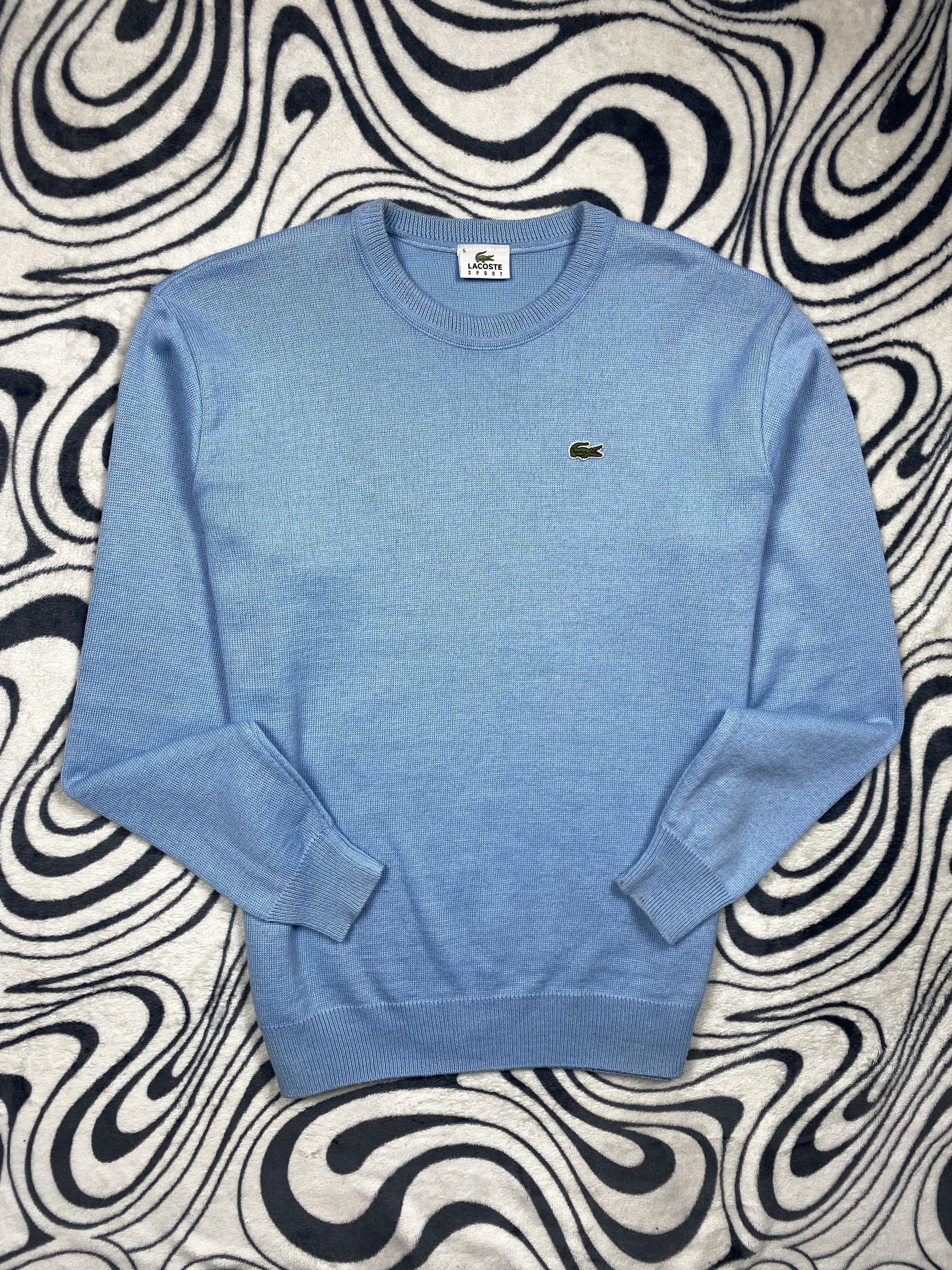 Lacoste × Vintage Lacoste Vintage Mens Wool Knit Sweater Knitwear Size US L / EU 52-54 / 3 - 1 Thumbnail
