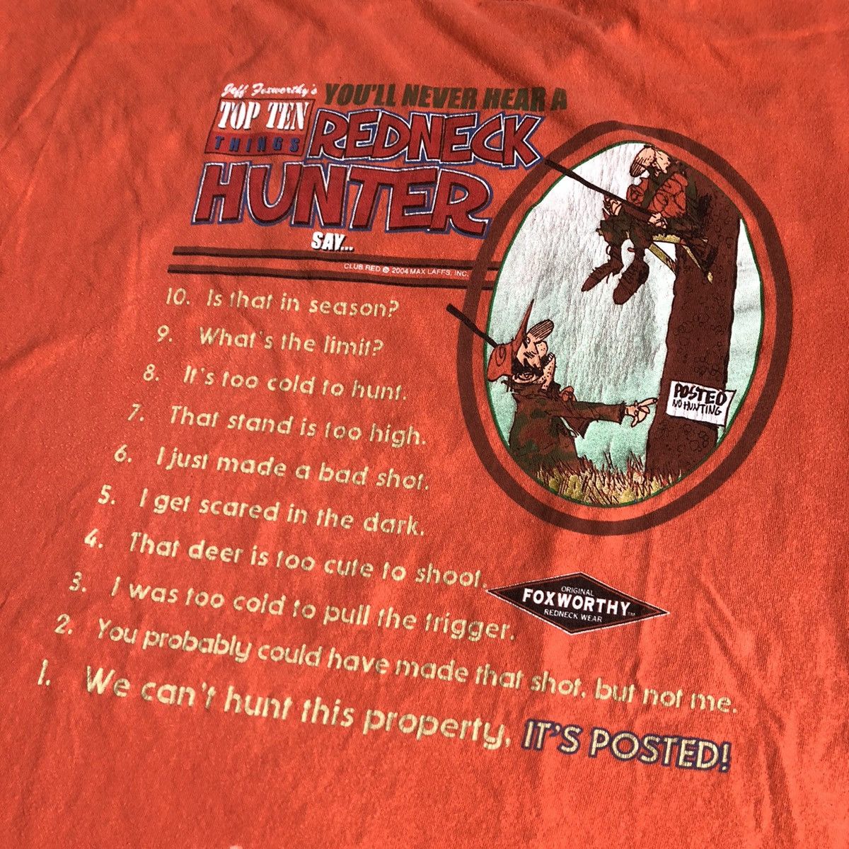 Vintage Vintage Y2K Things a Redneck Hunter Will Never Say Logo Tee Size US XL / EU 56 / 4 - 3 Thumbnail