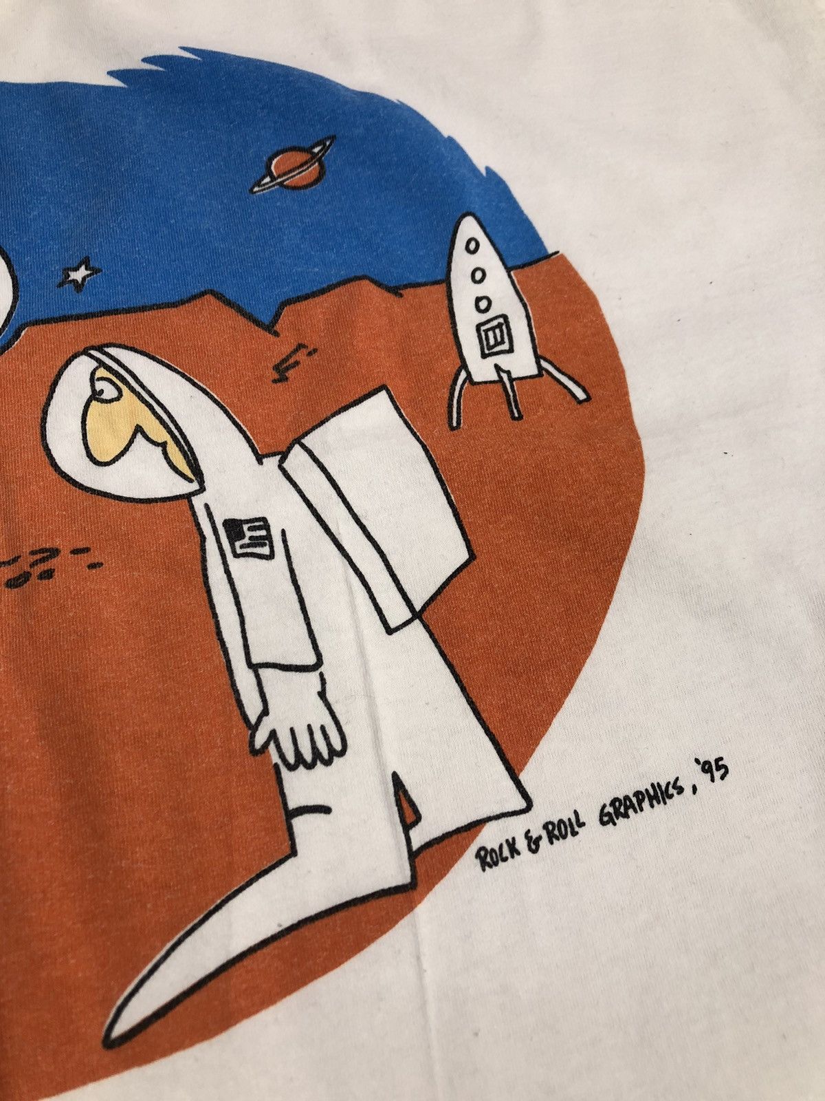 Vintage Crazy Vintage Tee “ Welcome to Uranus “ Size US XL / EU 56 / 4 - 6 Thumbnail