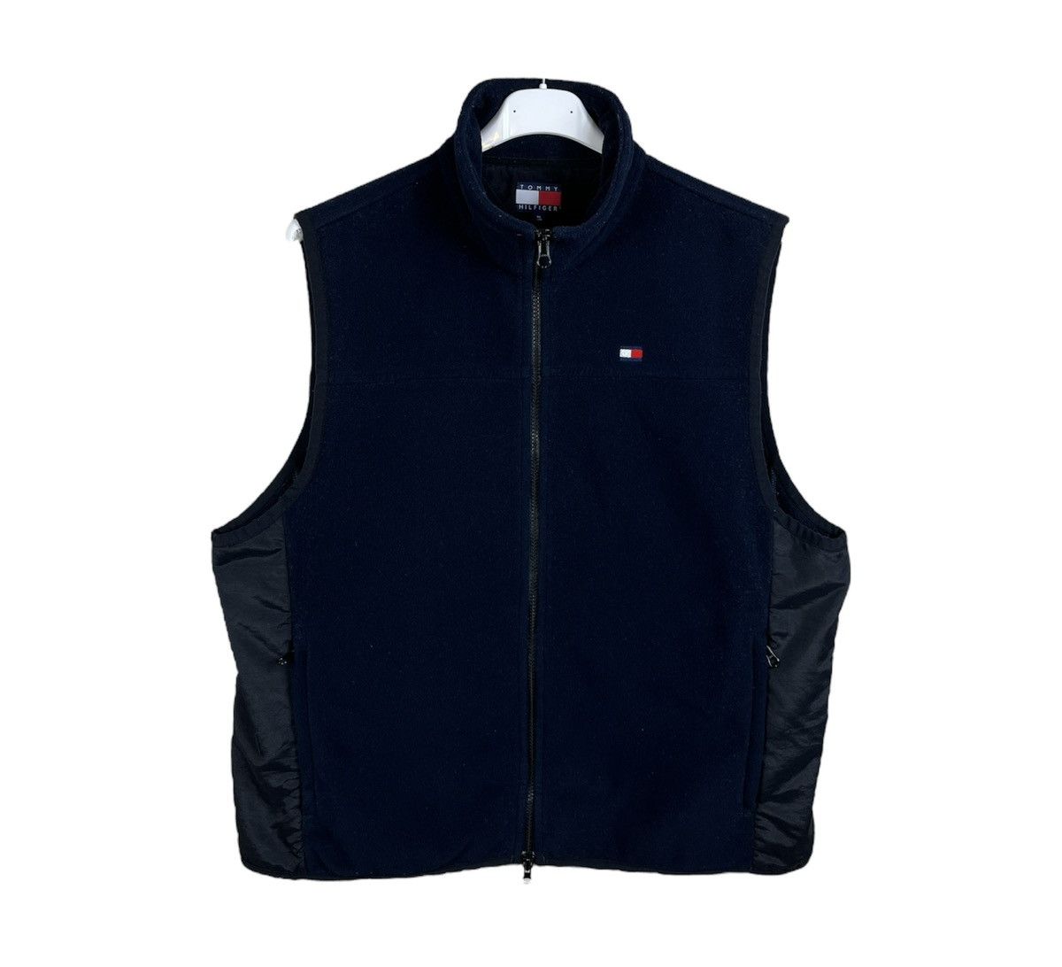 Vintage deadstock Tommy Hilfiger vest jacket sherpa fleece