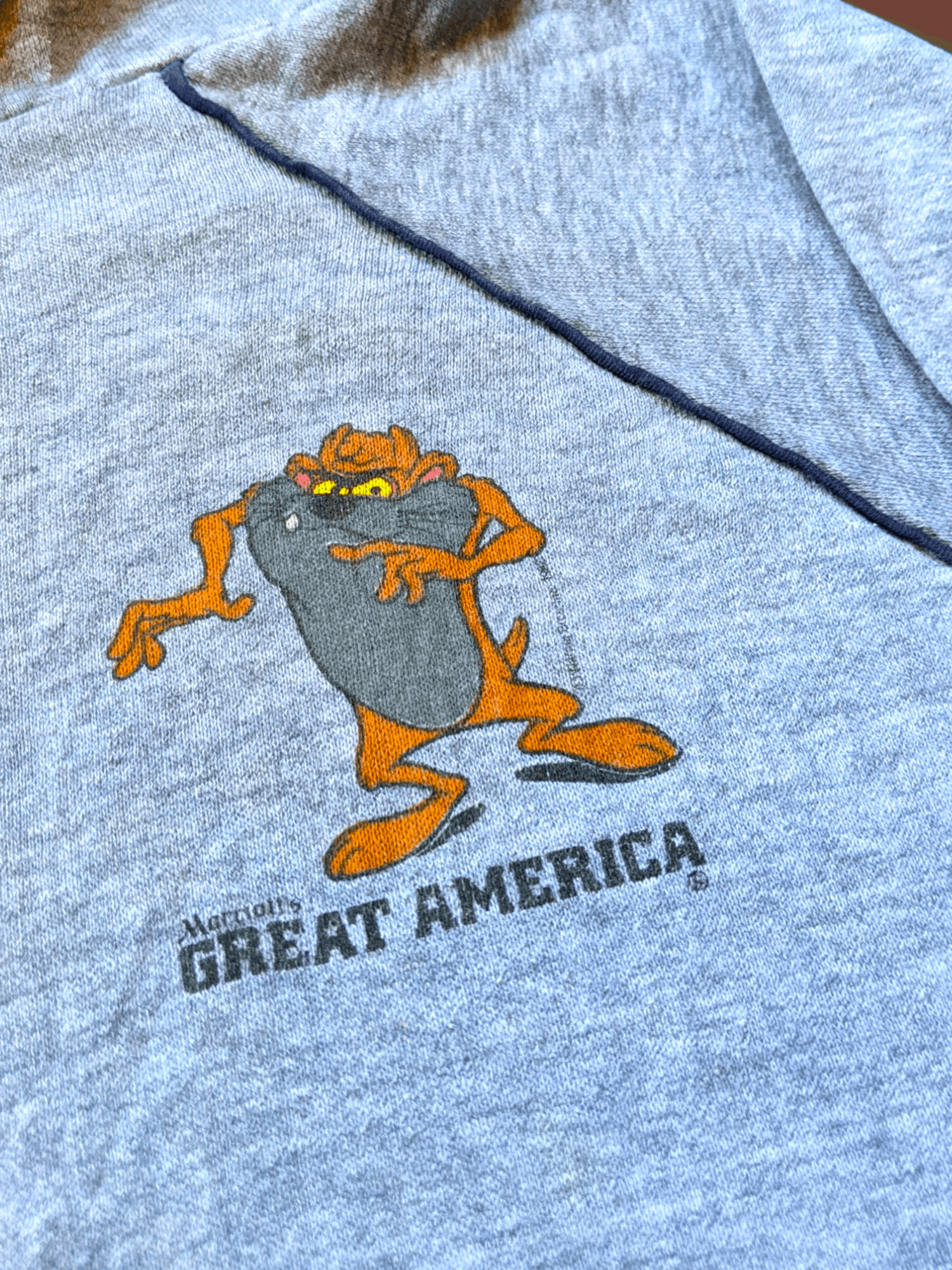 Cartoon Network × Vintage Vintage 80s 1982 Taz Tazmania Looney Tunes Pullover Hoodie Size US M / EU 48-50 / 2 - 4 Thumbnail