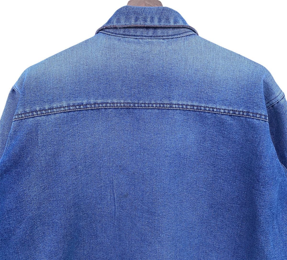 Japanese Brand Vtg Distressed Japanese Brand Acid Wash Denim Jacket Size US XXL / EU 58 / 5 - 8 Thumbnail