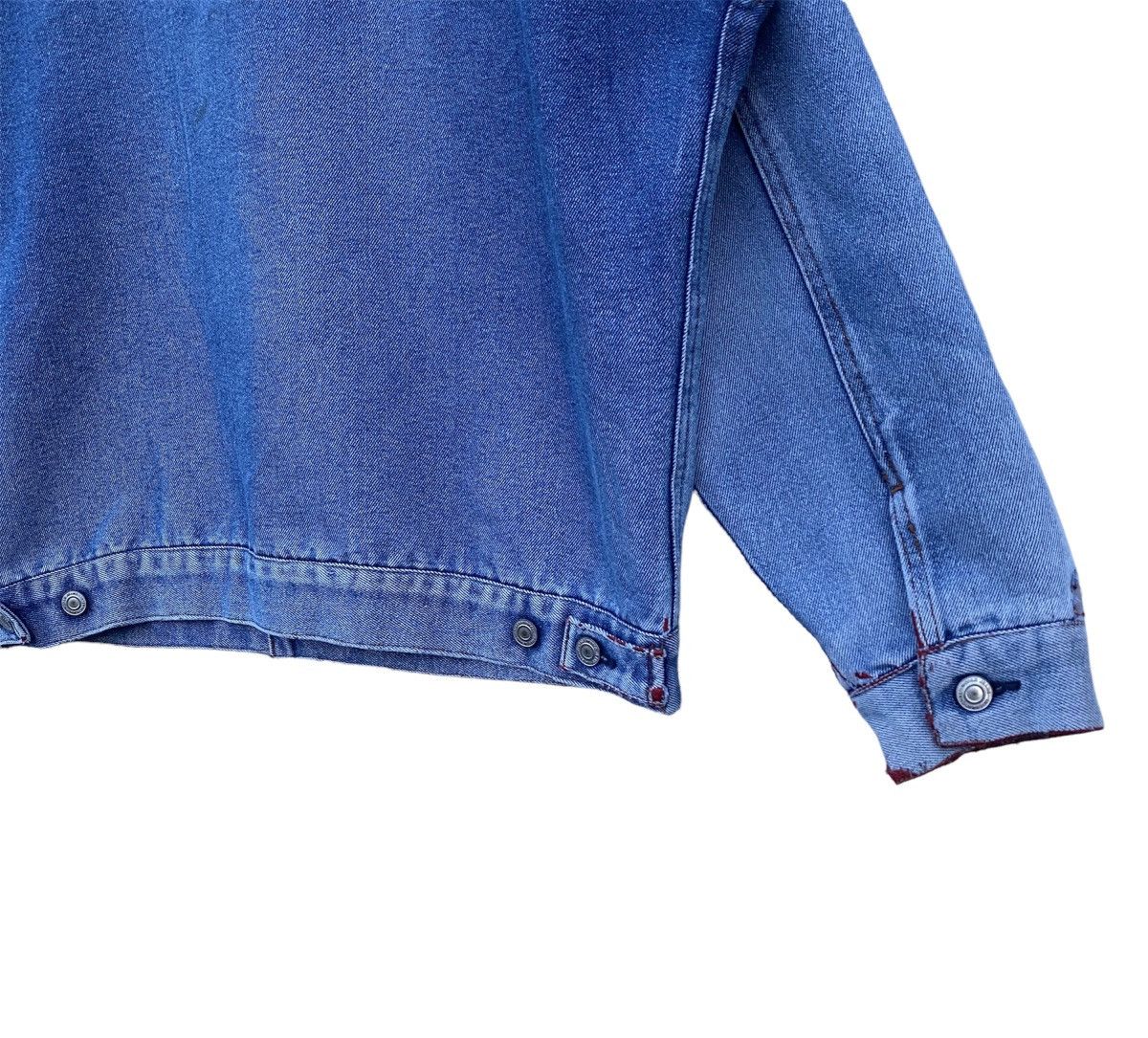 Japanese Brand Vtg Distressed Japanese Brand Acid Wash Denim Jacket Size US XXL / EU 58 / 5 - 9 Thumbnail