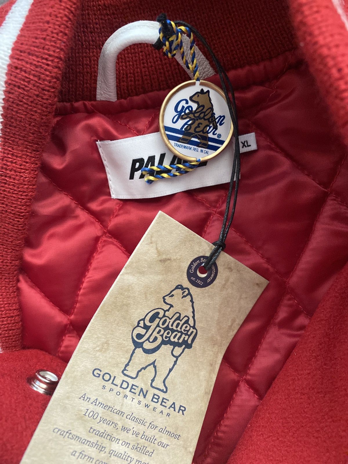 Palace Tora Tora Varsity Jacket Navy Men's - SS25 - US