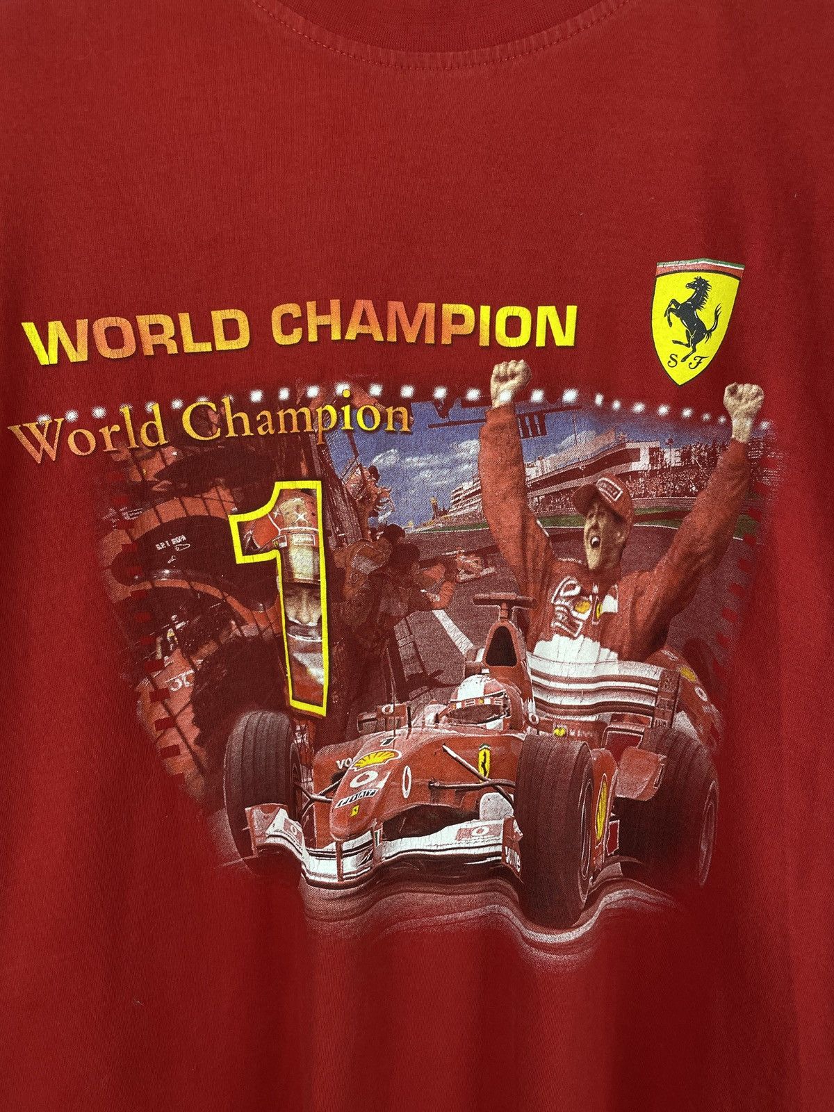 Ferrari × Formula 1 × Vintage Vintage 2000 Ferrari Michael Schumacher World Champion Tee Size US L / EU 52-54 / 3 - 6 Thumbnail